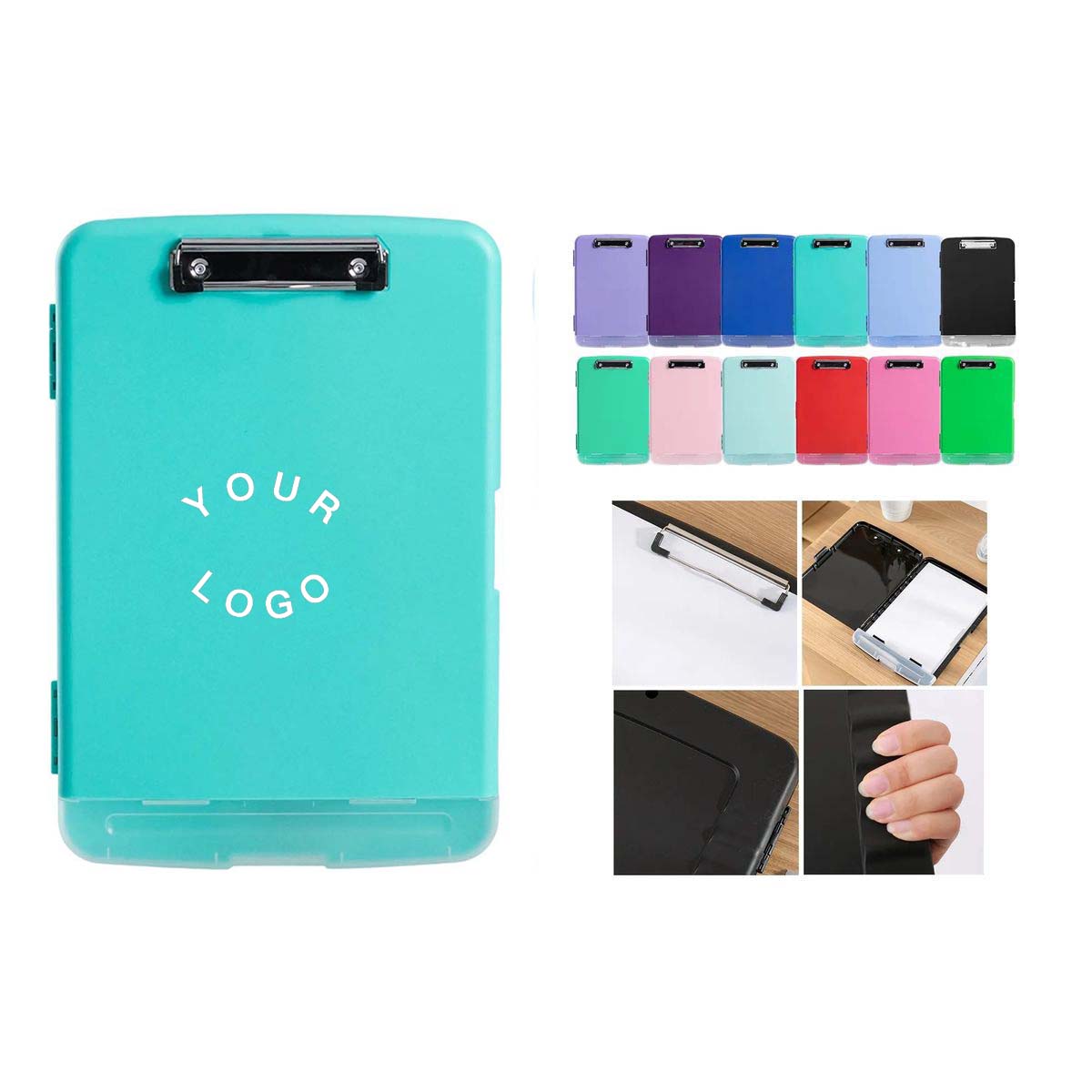 Durable File Storage Box with Writing Surface 2