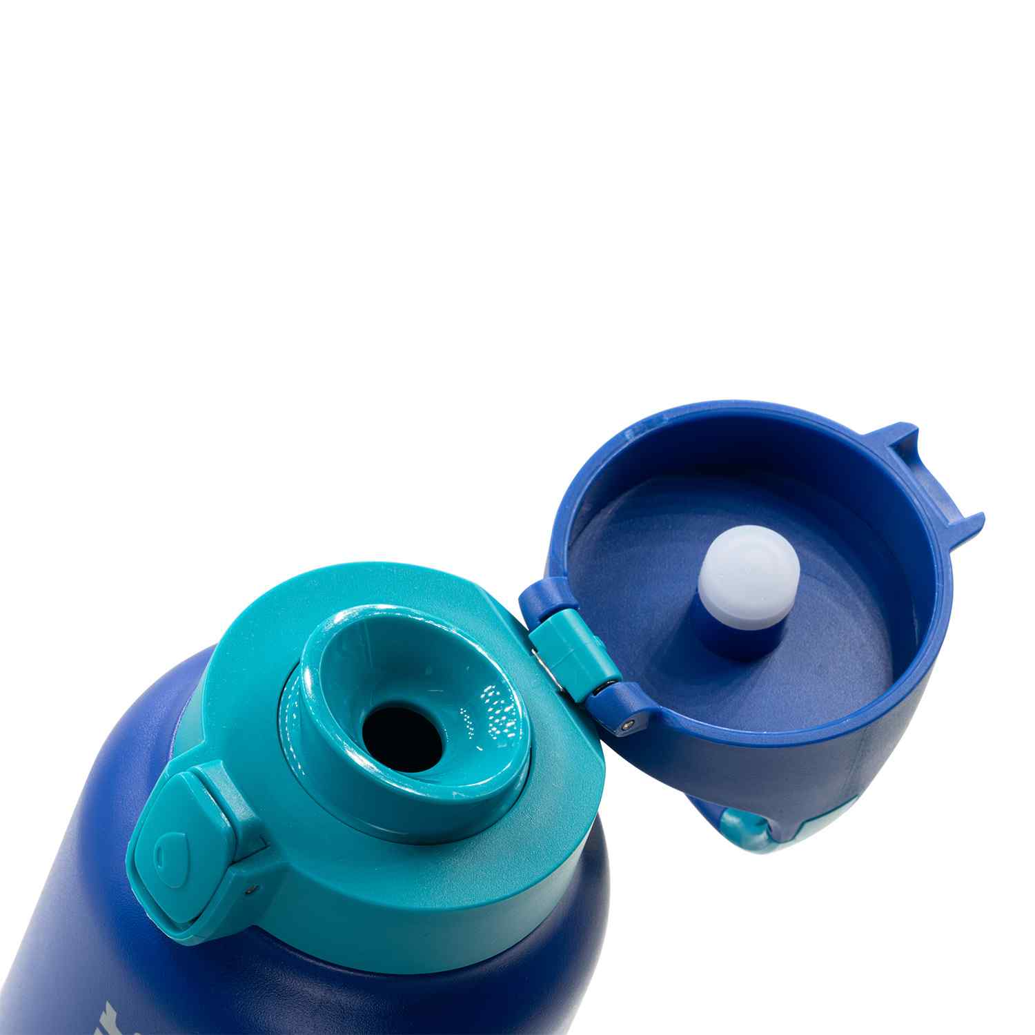 Vapur® Chill 20oz Insulated Water Bottle Admiral Blue with Malibu Teal Trim 3