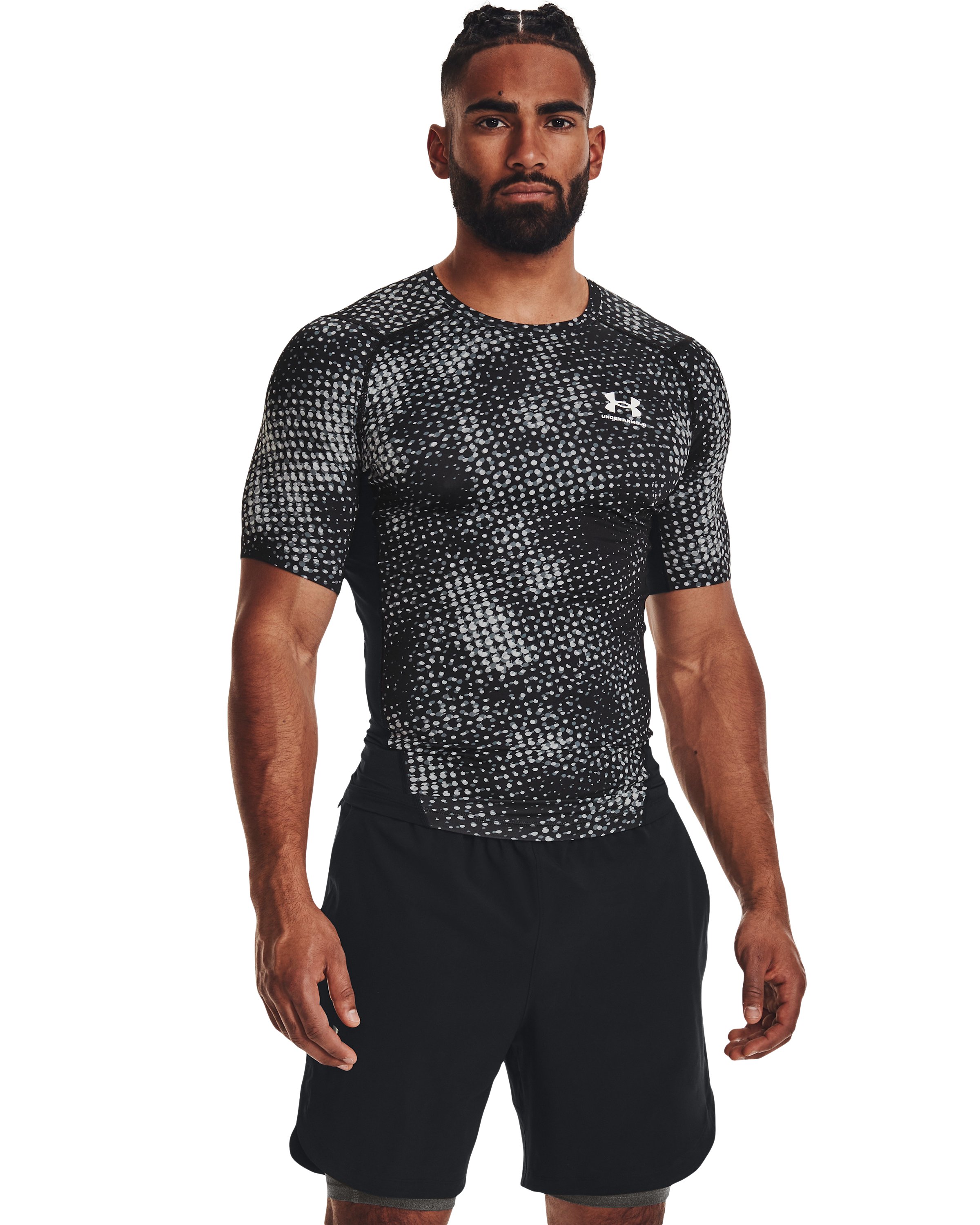 HeatGear Printed Men's Compression Short Sleeve 2