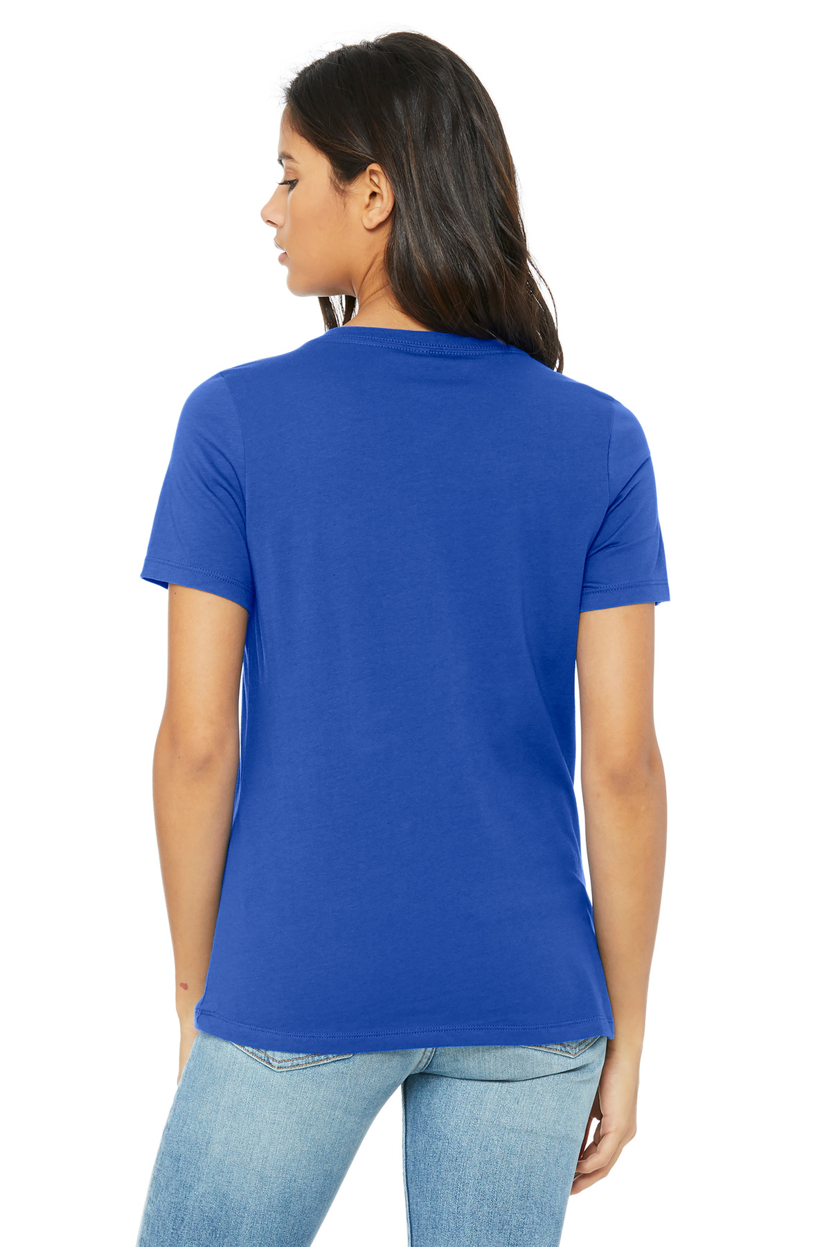 BELLA+CANVAS Women's Relaxed Jersey Short Sleeve V-Neck Tee. BC6405 68