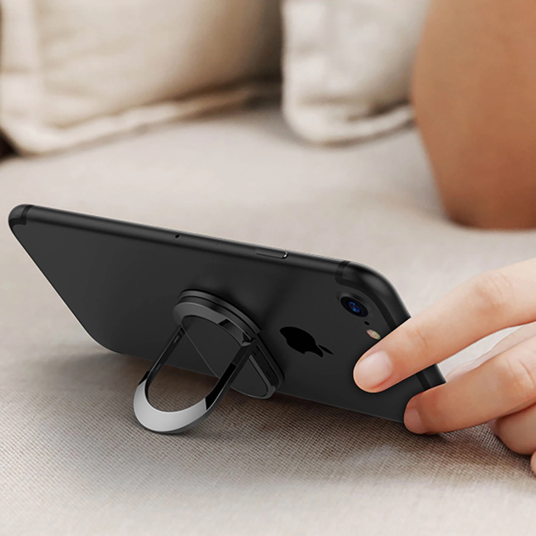 Cell Phone Finger Ring Holder Kick Stand 360 degree Rotation 7