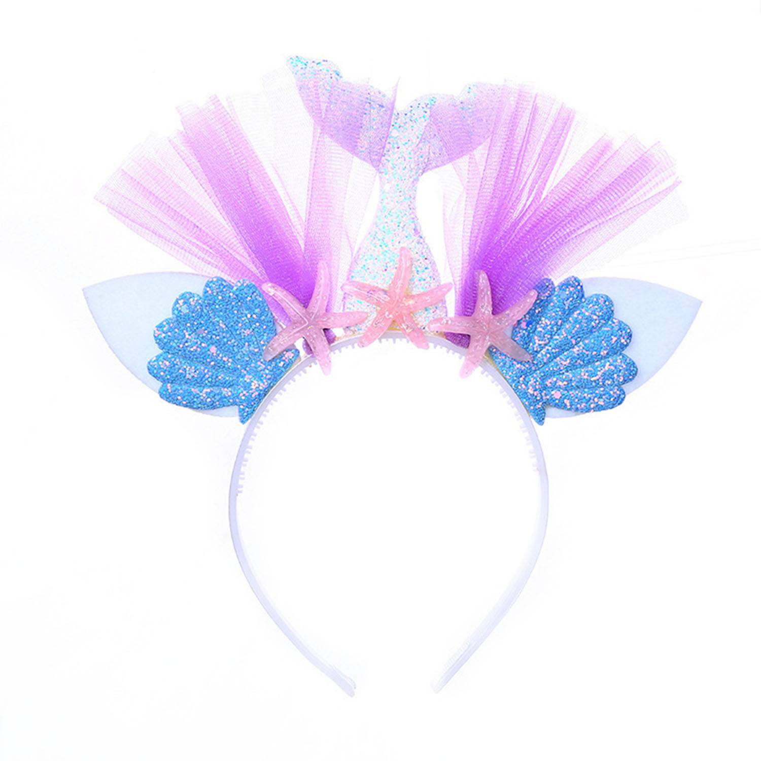 Plastic Resin Mermaid Headband For Girls 5