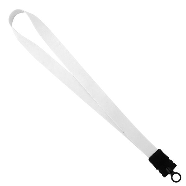 1" Dye-Sublimated Stretchy Elastic Lanyard with Plastic Snap-Buckle Release 3