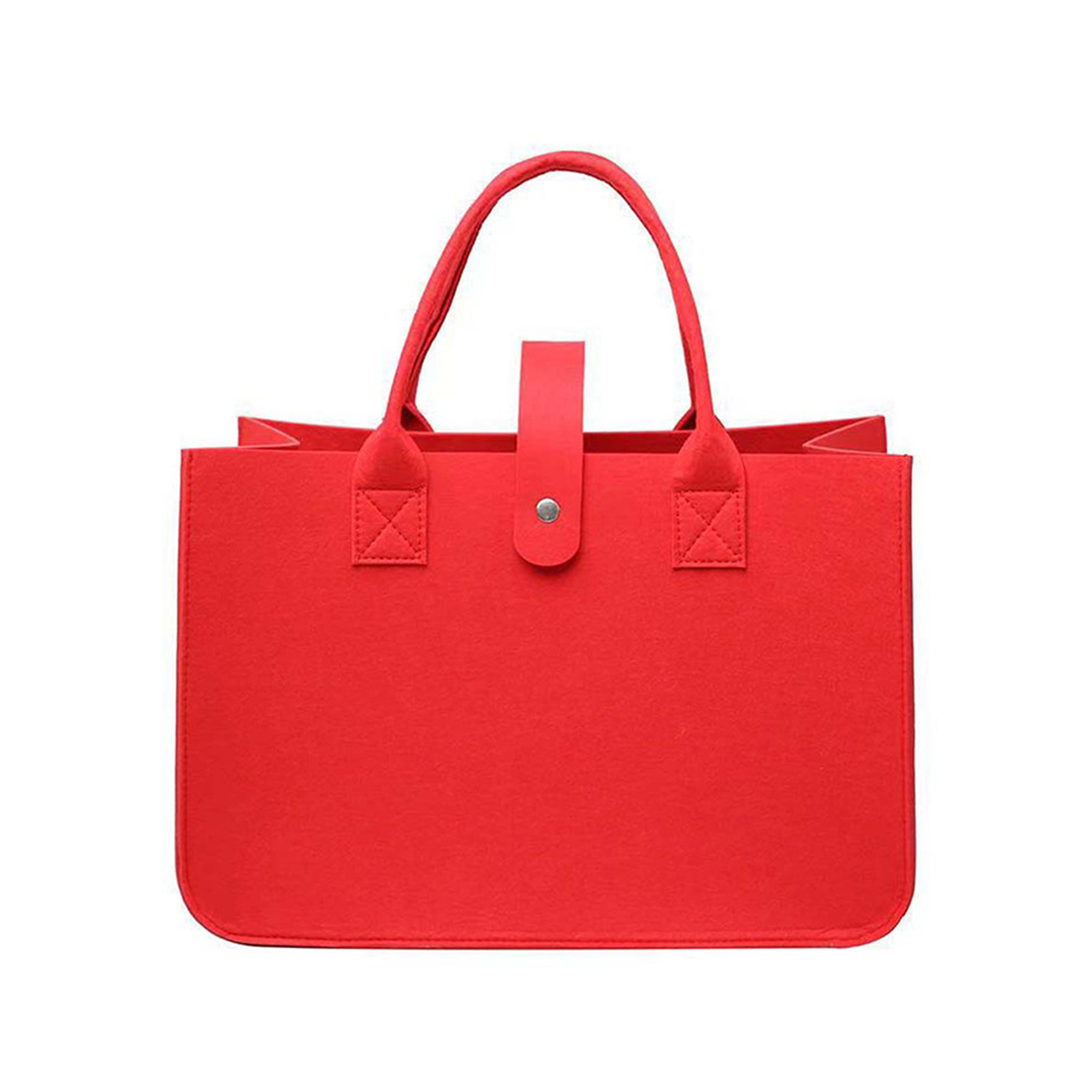 Custom Reusable Durable Large Felt Tote Shopping Bag 1