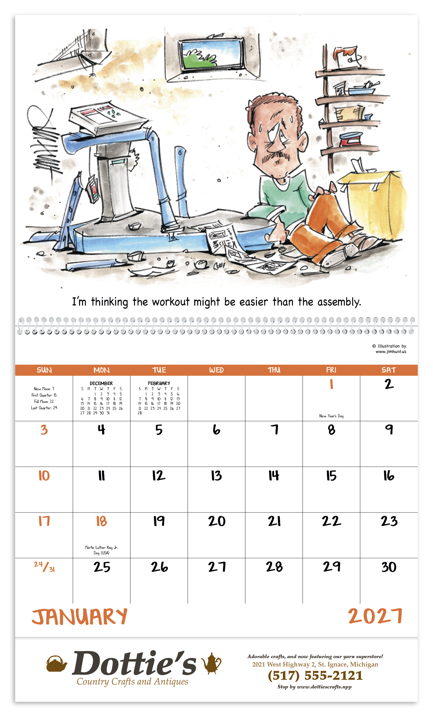 Good Value™ Laughing It Up! - Spiral Calendar 50