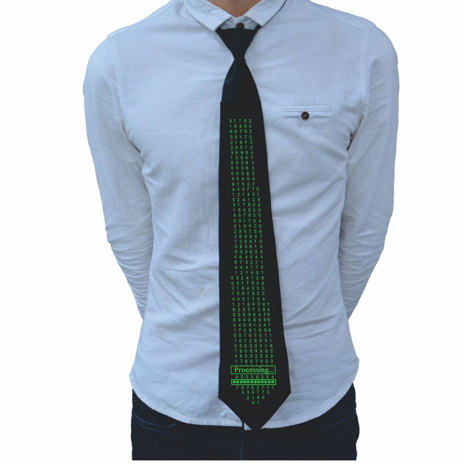 Nylon Adjustable LED Light Up Tie 11