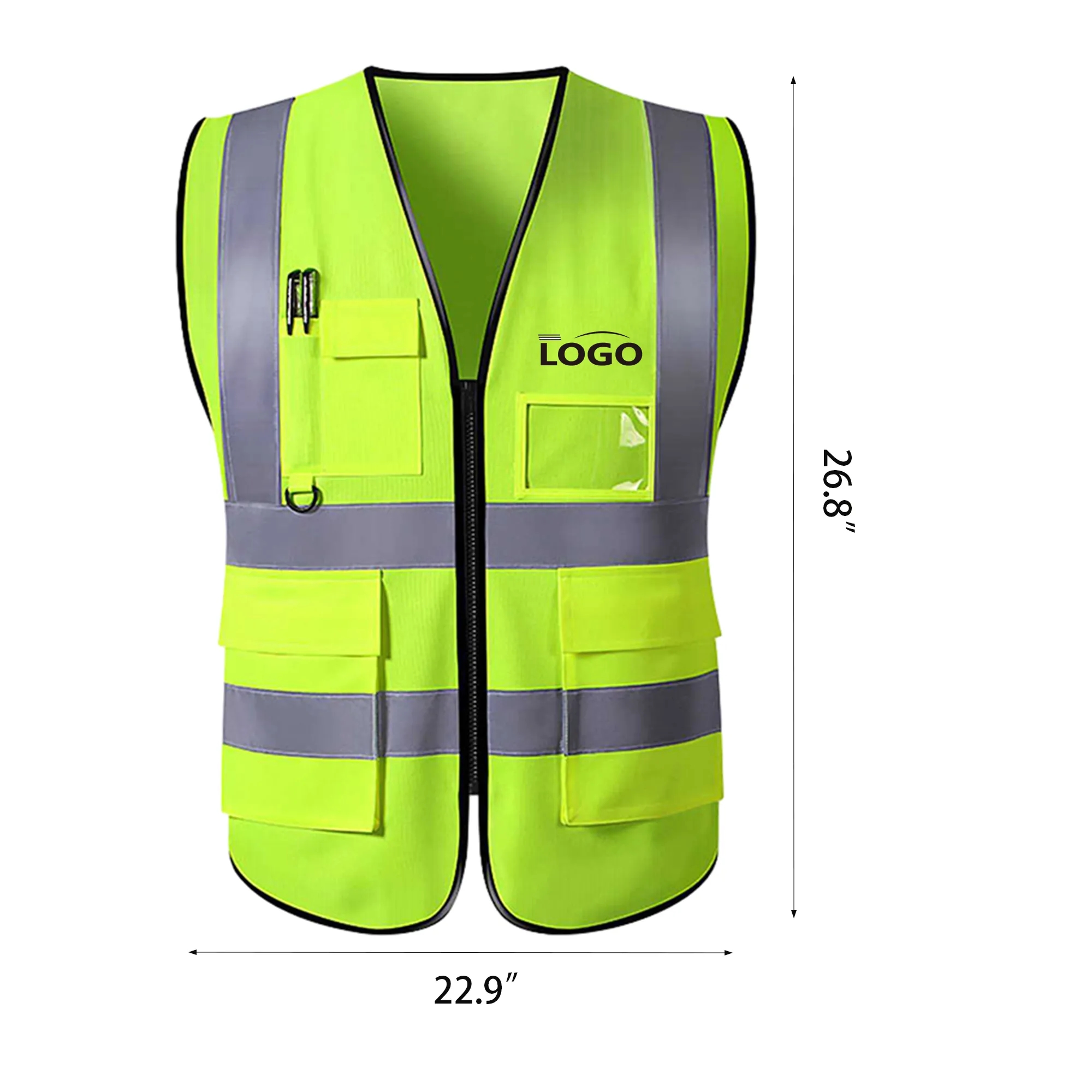 High Visibility Reflective Vest For Adults MOQ 50PCS 3