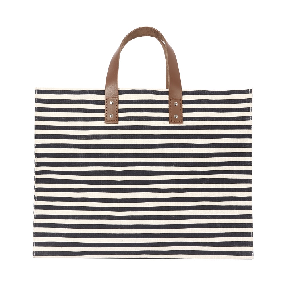 20 Oz. Super Heavy Canvas Stripe Manhattan Tote Bag 10
