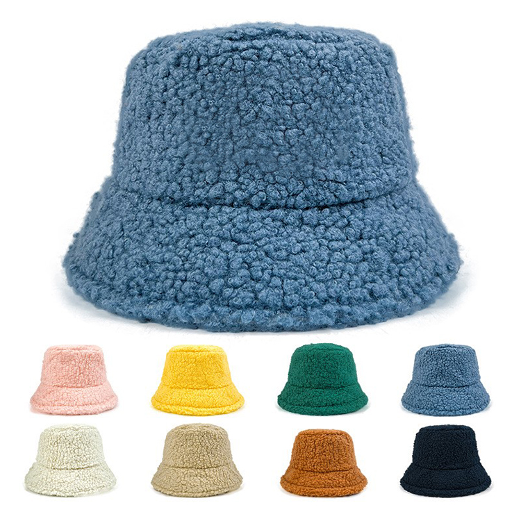 Ladies Lamb Wool Plush Hat