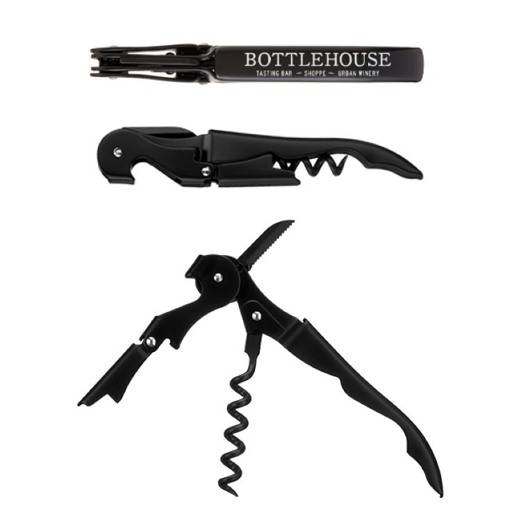 Truetap™ Matte Black Double Hinged Corkscrew 1
