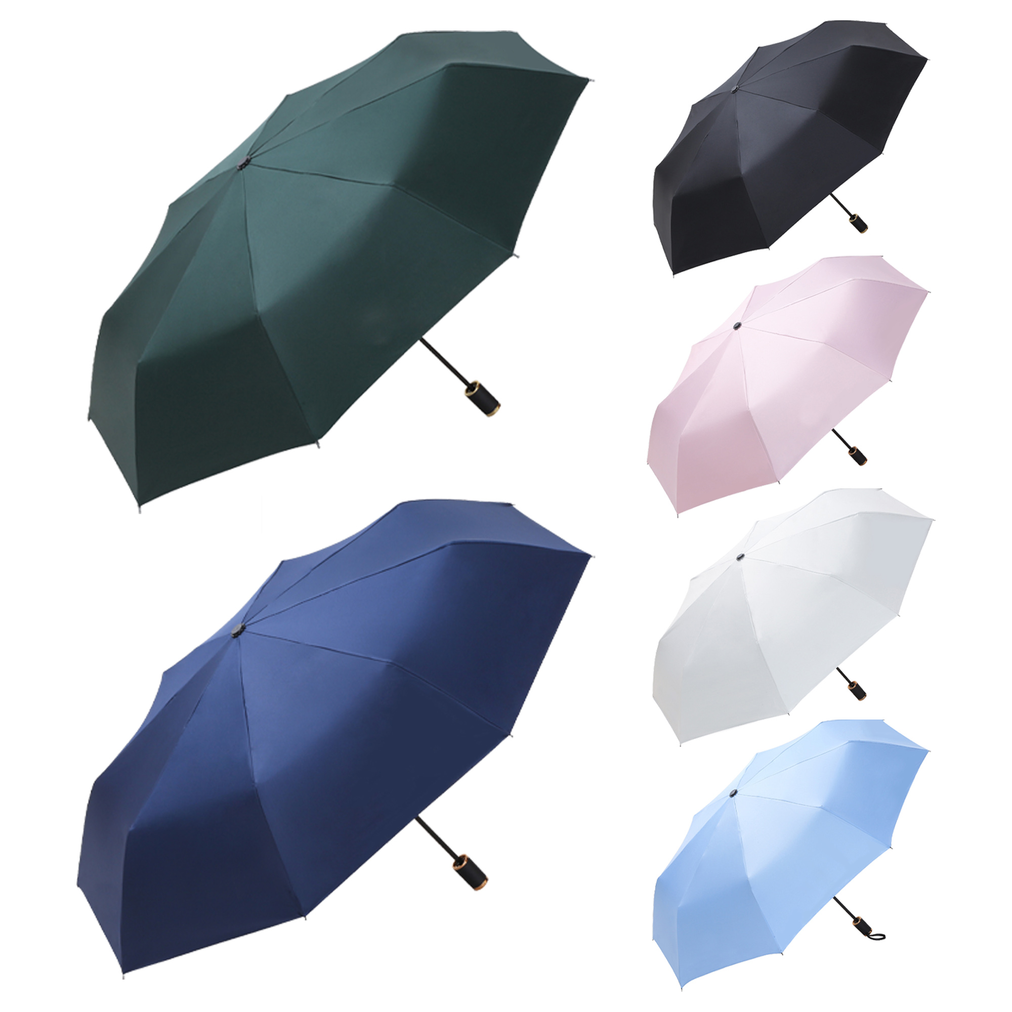 Triple Folding Sun Protection Custom Umbrella 2