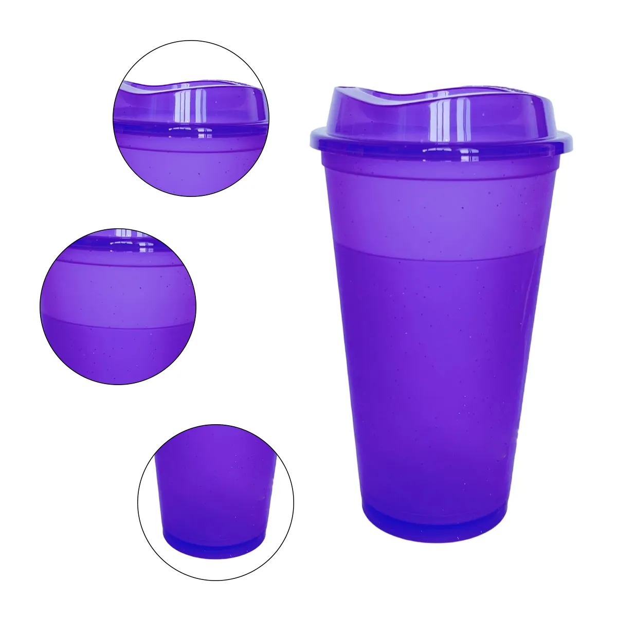 16 Oz. Plastic Shaker Cup With Flip Lid In Assorted Colors 7