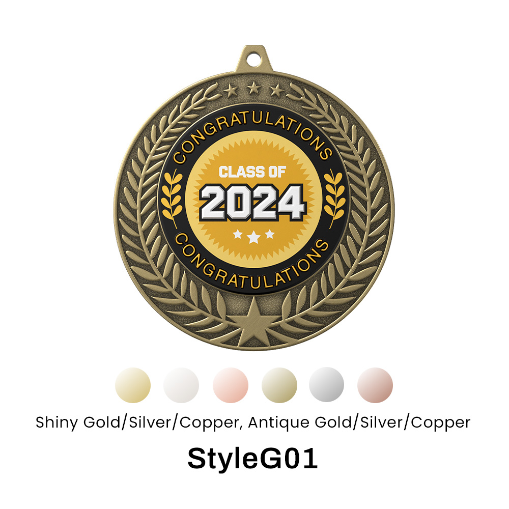 4" UV Printed Honor Medals 3