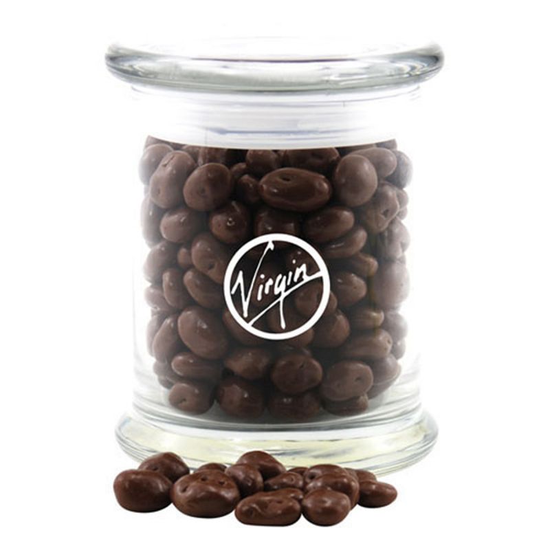 Jar with Choc Covered Raisins 1