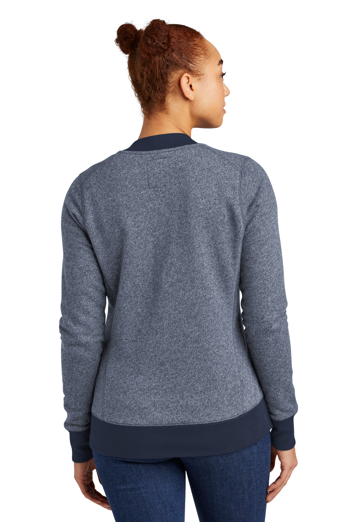 New Era Women's French Terry Baseball Full-Zip. LNEA503 17