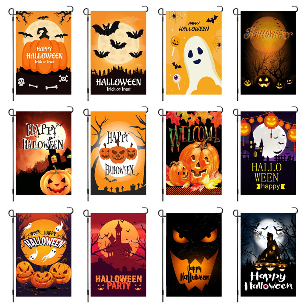 30x45cm Autumn Halloween Pumpkin Garden Flag 4