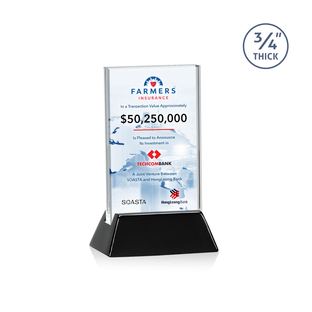 Walkerton VividPrint™ Award - Starfire/Black (Vert) 7