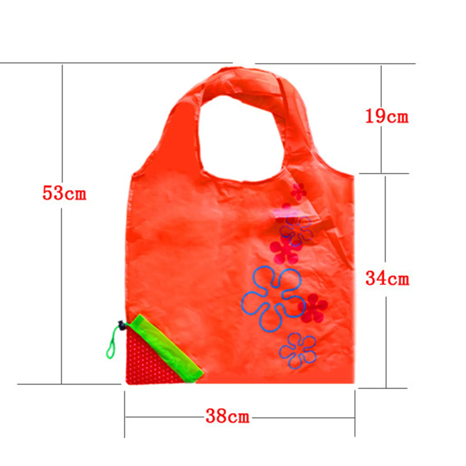Compact Strawberry Scrunch Tote, Fruit Folds Shopping Bag 6