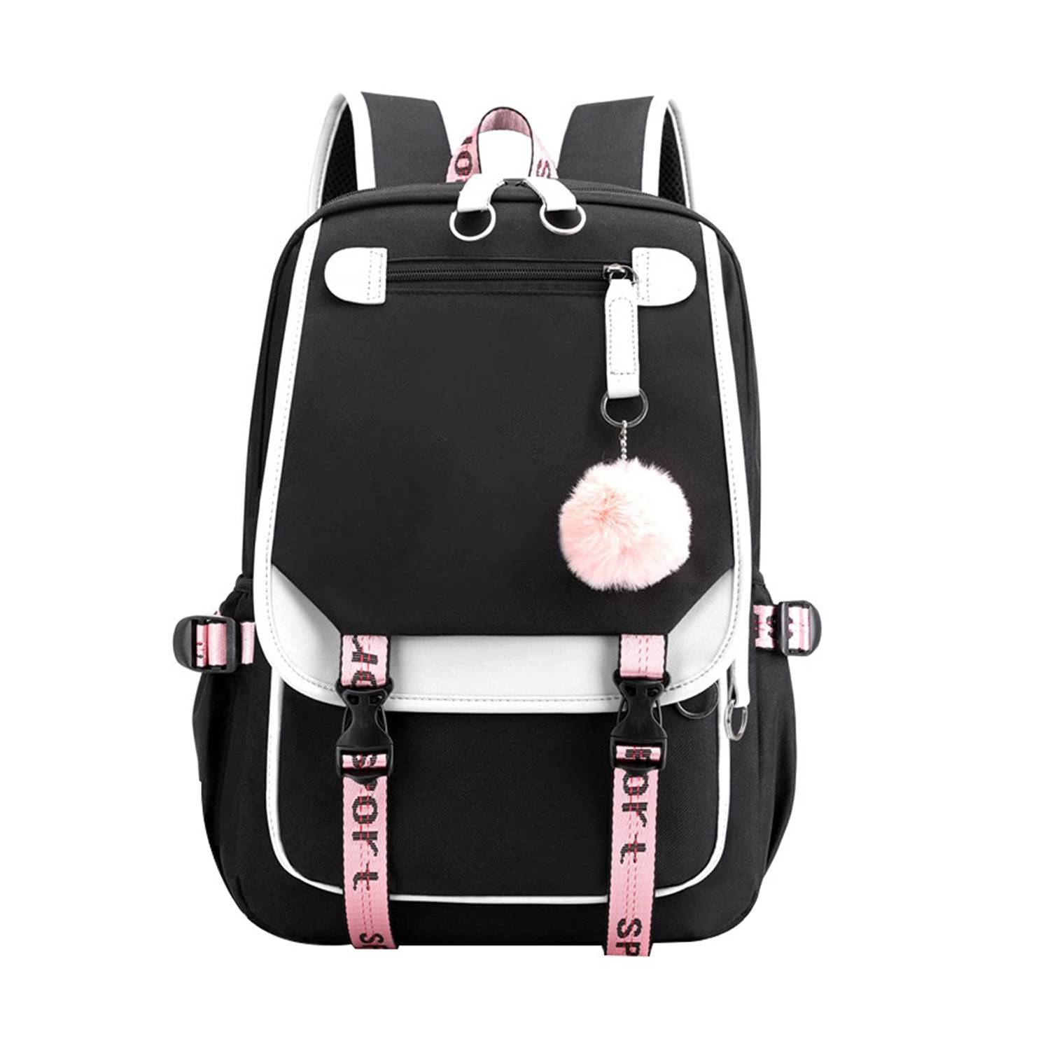 Large Capacity Oxford Backpack w/ USB Charging Port 6