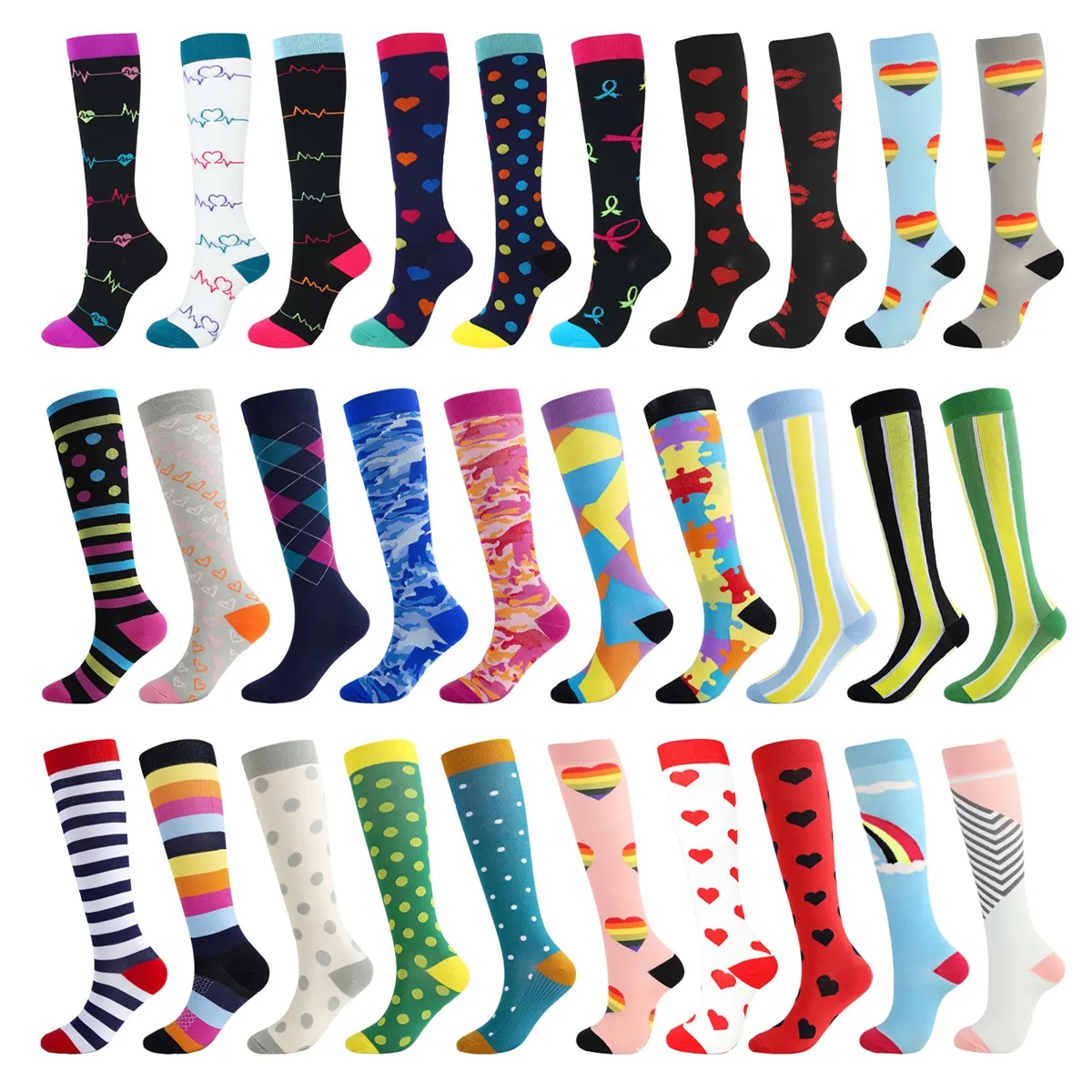 Compression Socks for Women & Men Circulation 15-20mmHg 2