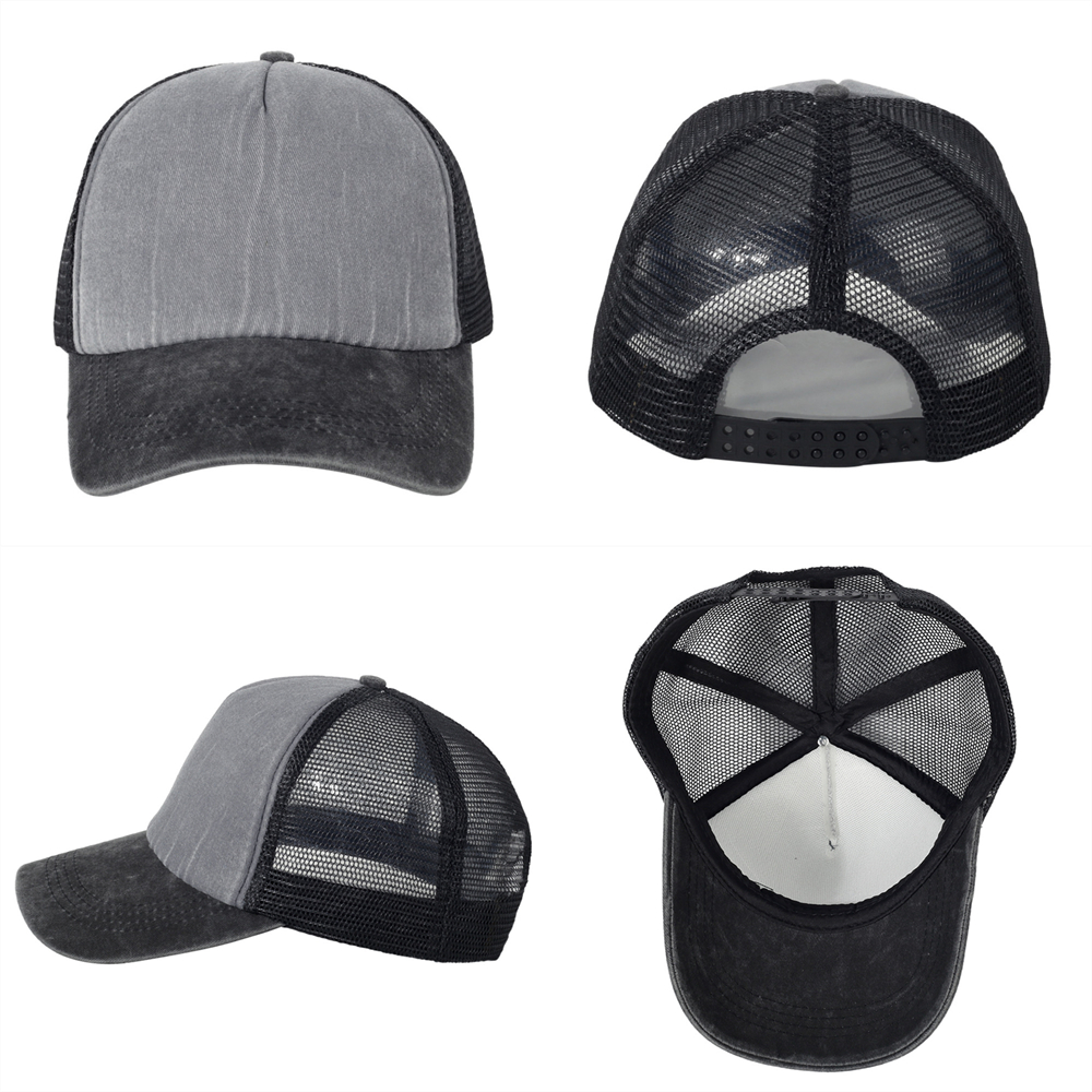 5 Panels Trucker Mesh Back Baseball Cap 5