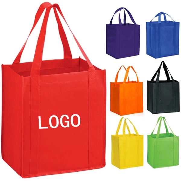 Value Non-Woven Grocery Tote Bag - 13W X 15H X 8W 7