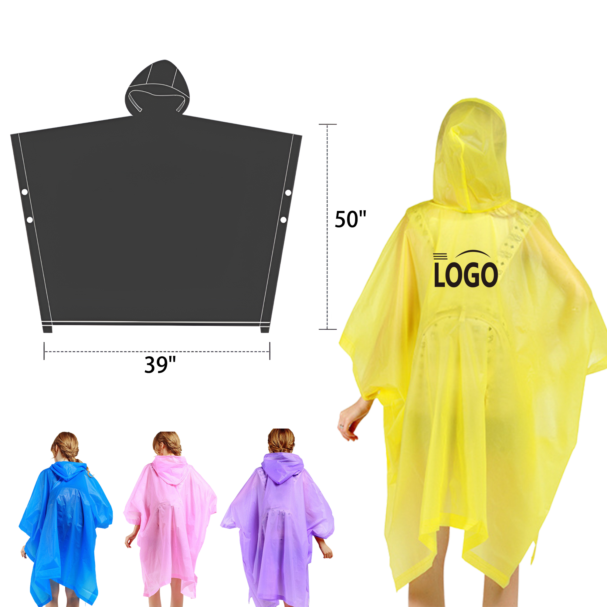 Visible Thickened Disposable Raincoat 4