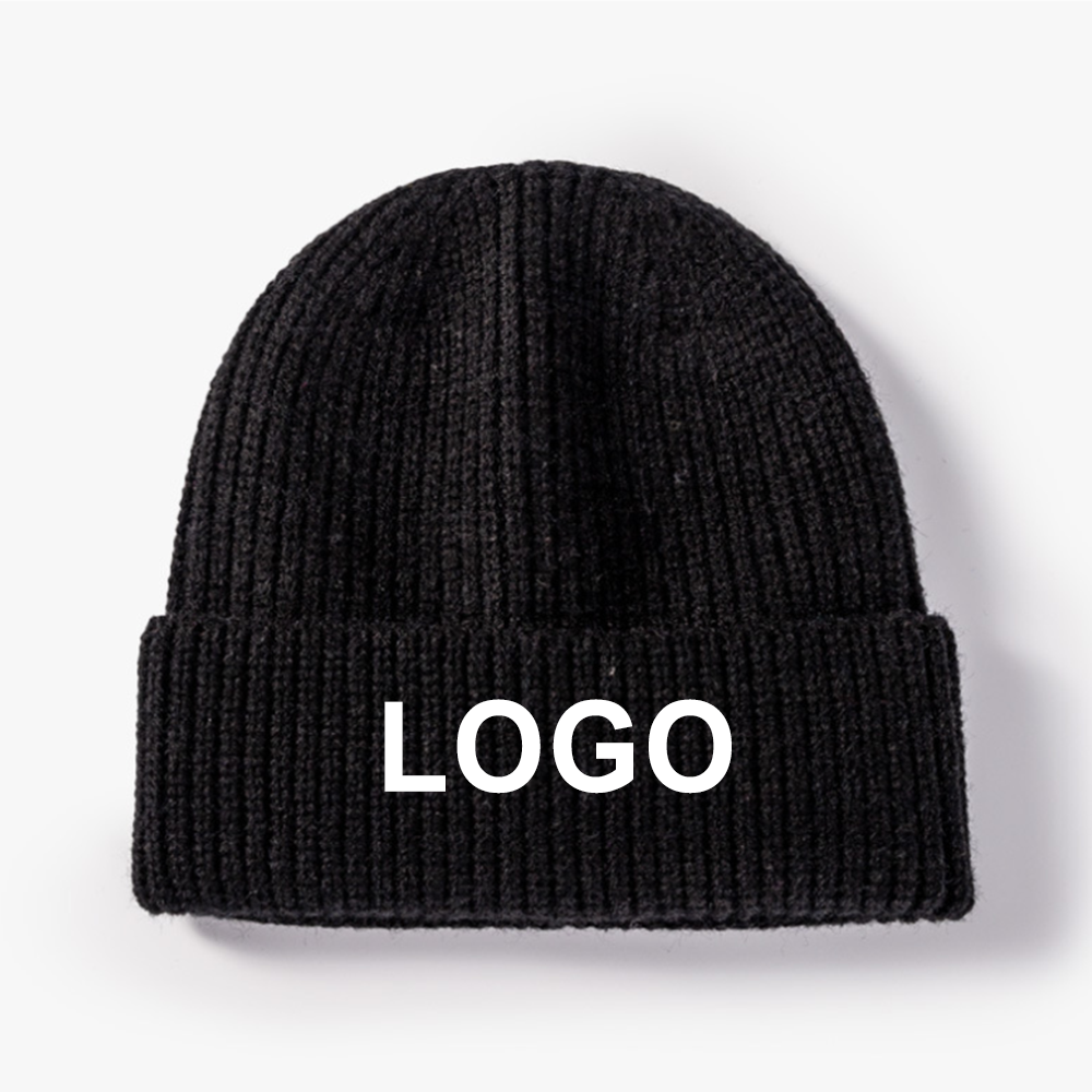 Custom Unisex Cuffed Knitted Beanie 8