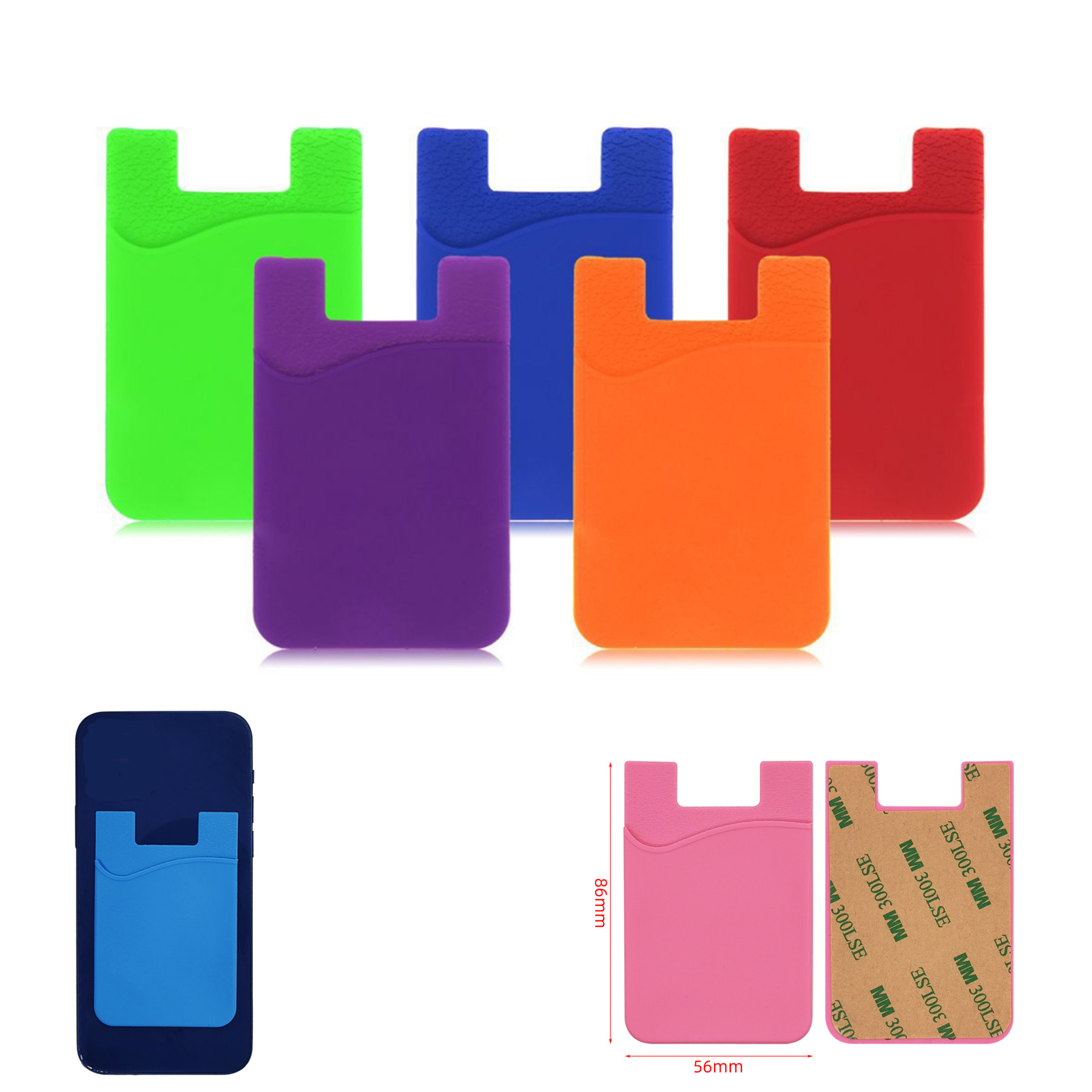 Silicon Smartphones Wallet Card Holder Phone Cases 1