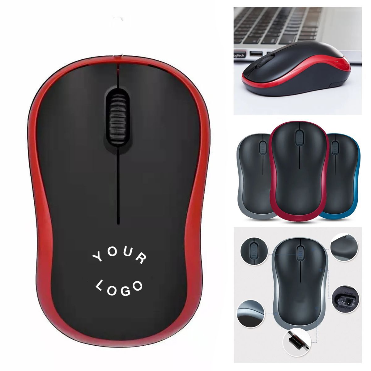 Plastic Wireless Mouse With Smooth Click Action 3