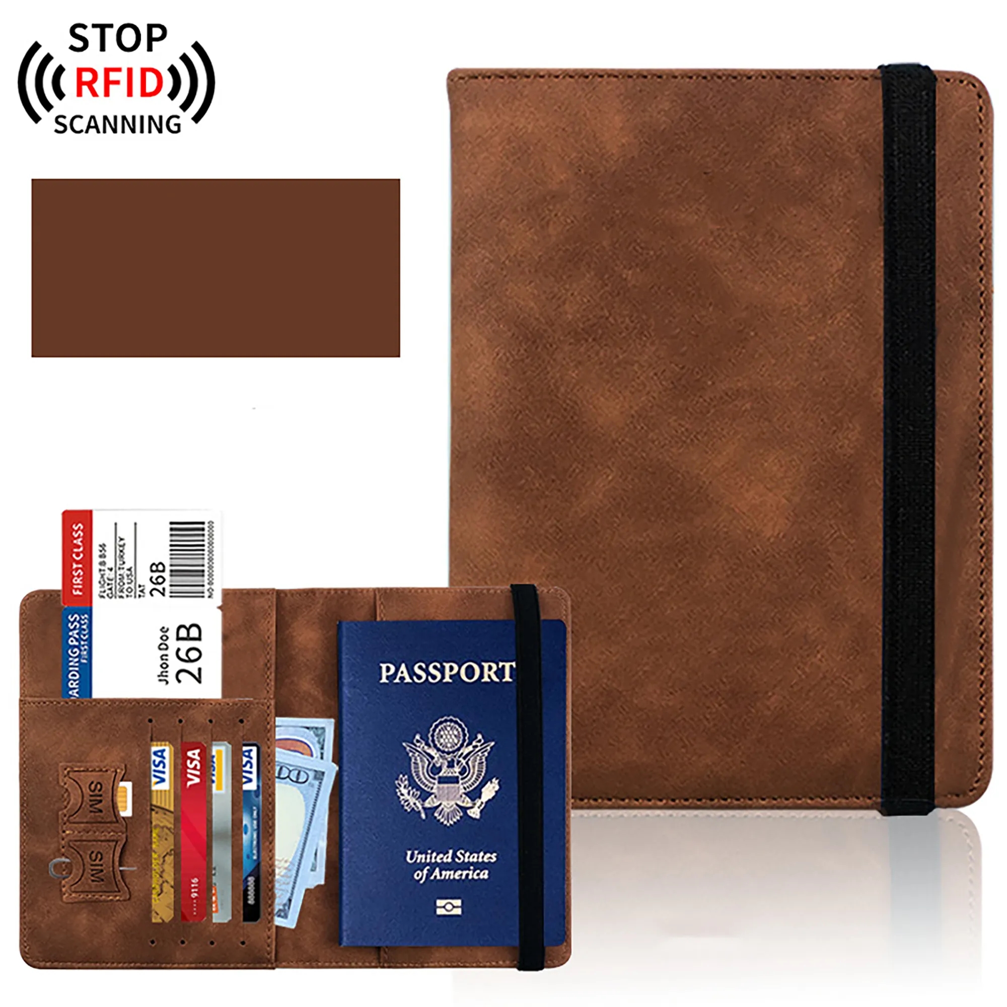 PU ID Passport Travel Wallet MOQ 100PCSc 12