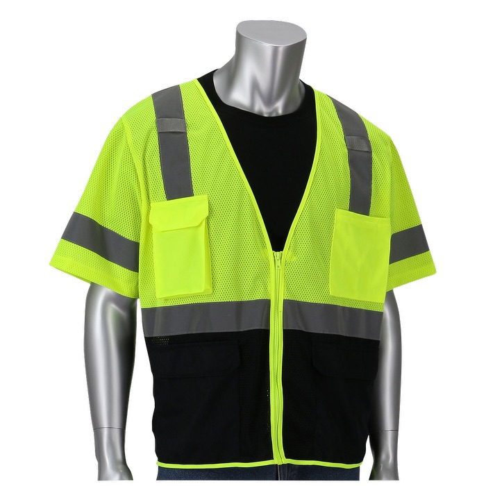 Class 3 Five Pocket Black Bottom Front Value Vest 2