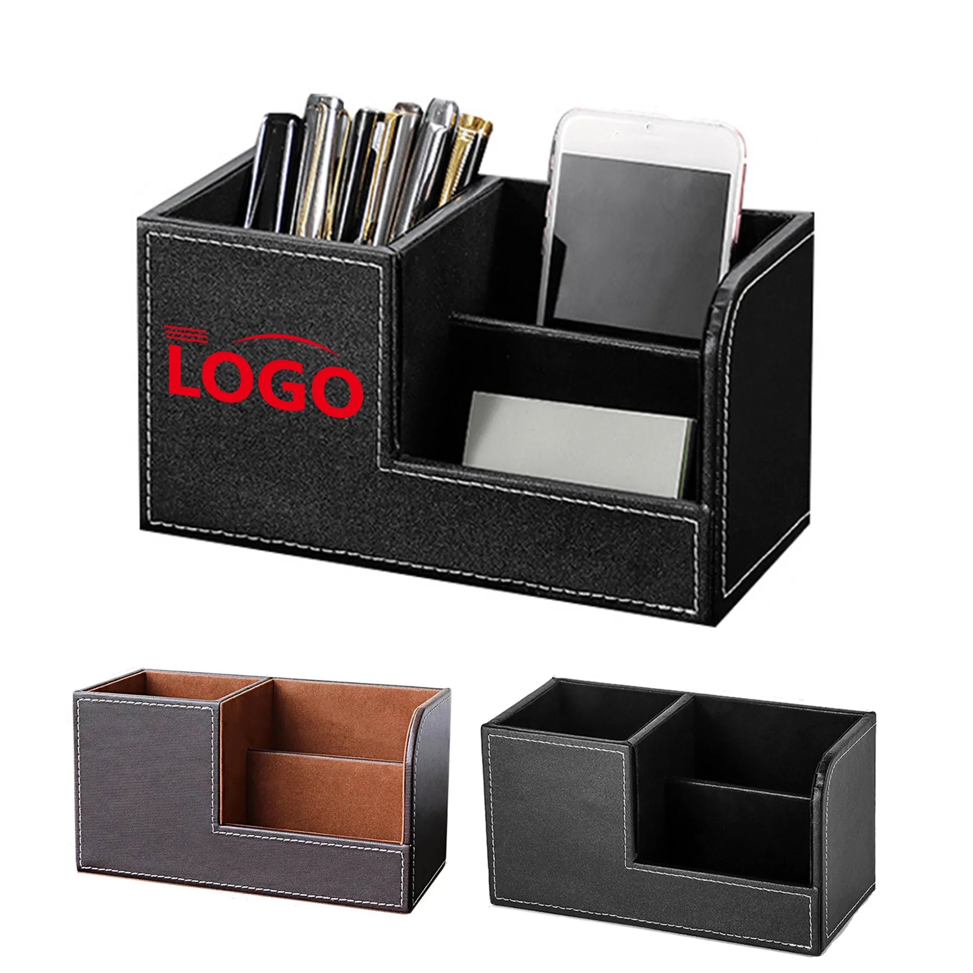 Pu Leather Desk Organizer