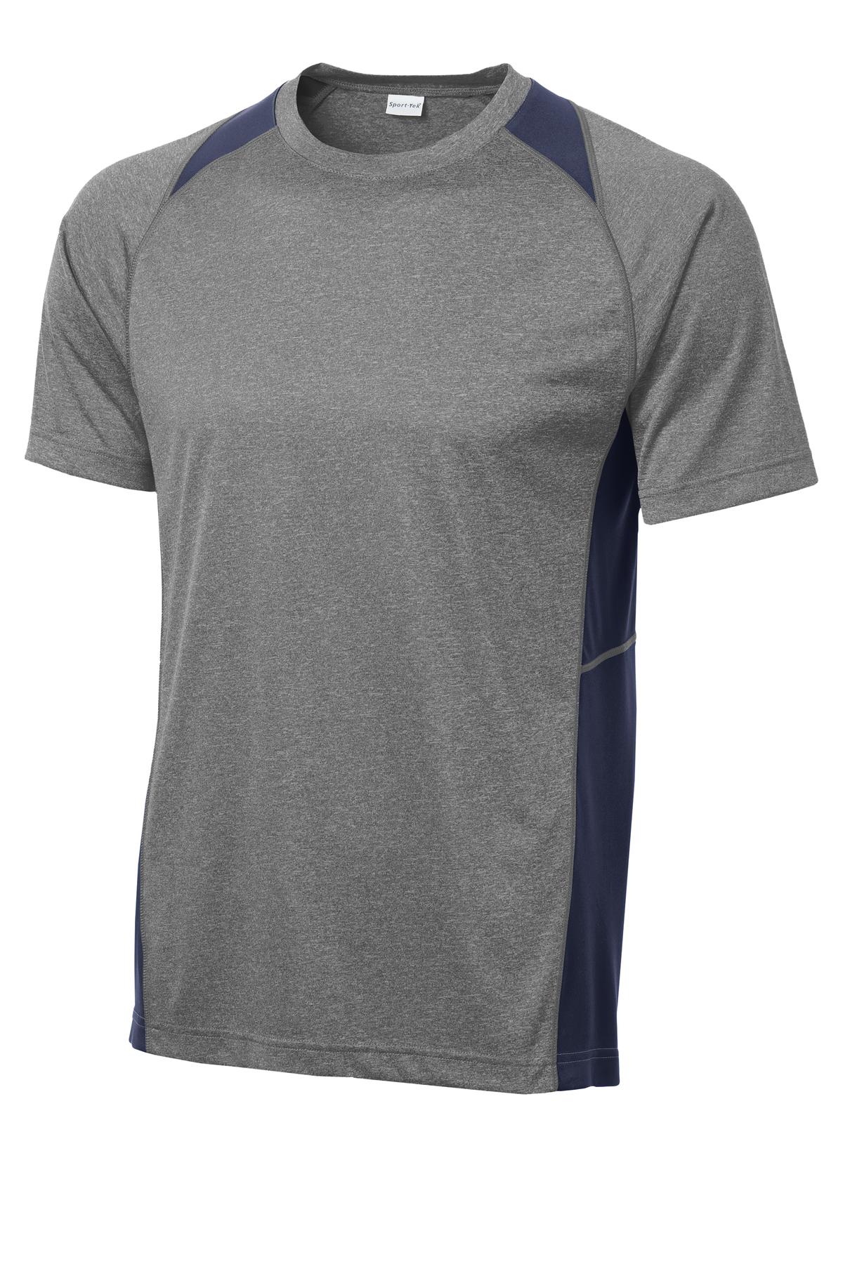 Sport-Tek Heather Colorblock Contender Tee. ST361 77