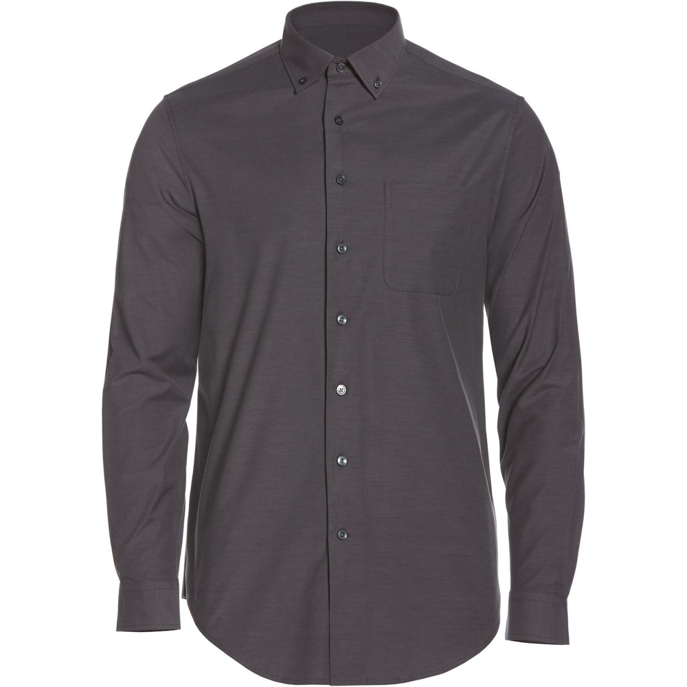 PERRY ELLIS® Big and Tall Heathered Woven Men's Dress Shirt with Custom Logo