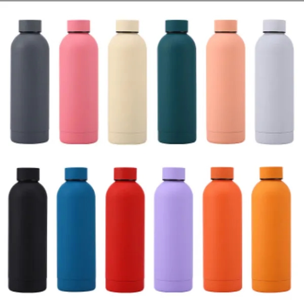 Double Wall Stainless Steel Vacuum Bottle Narrow Mouth Flask, custom water bottle with logo imprint 4