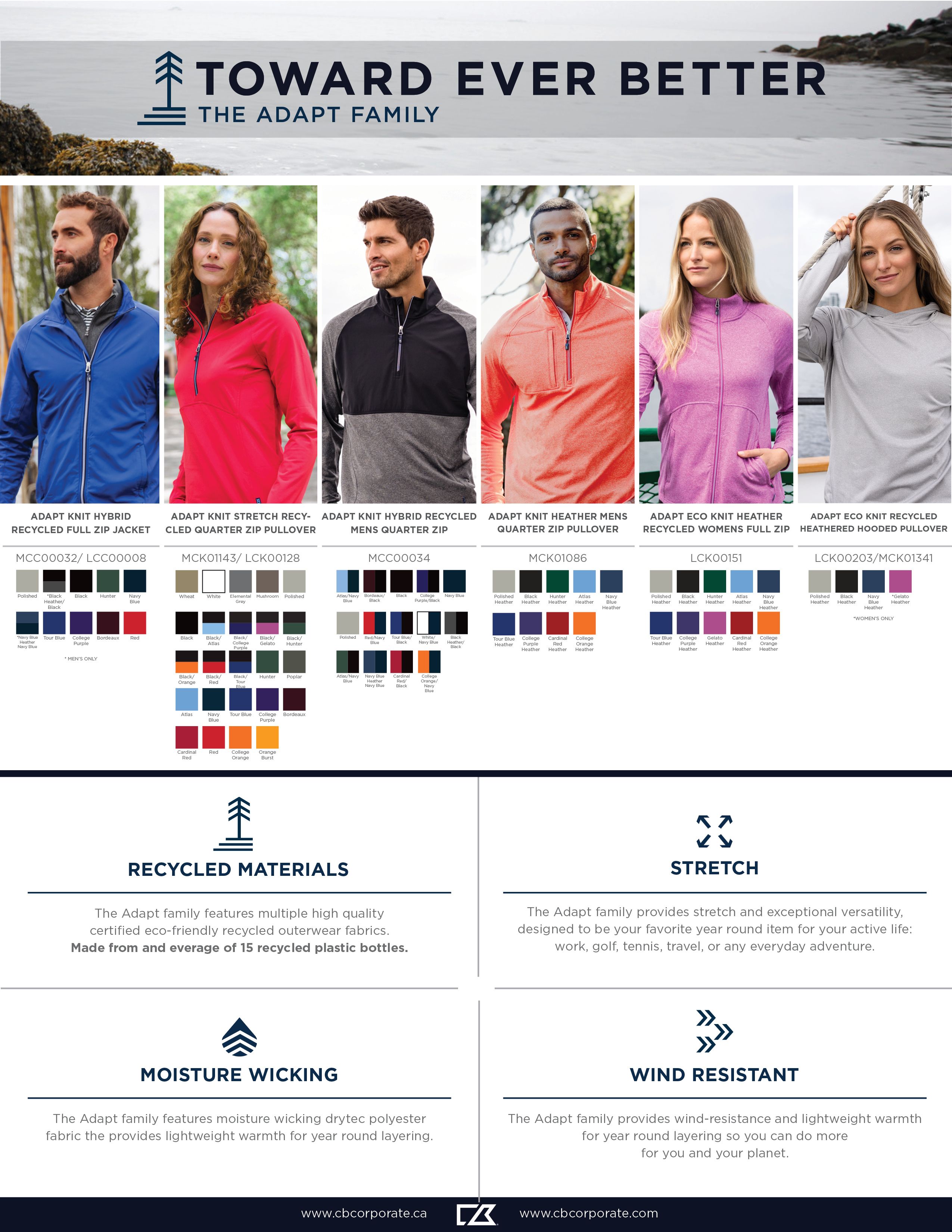 Adapt Eco Knit Hybrid Recycled Womens Full Zip Jacket