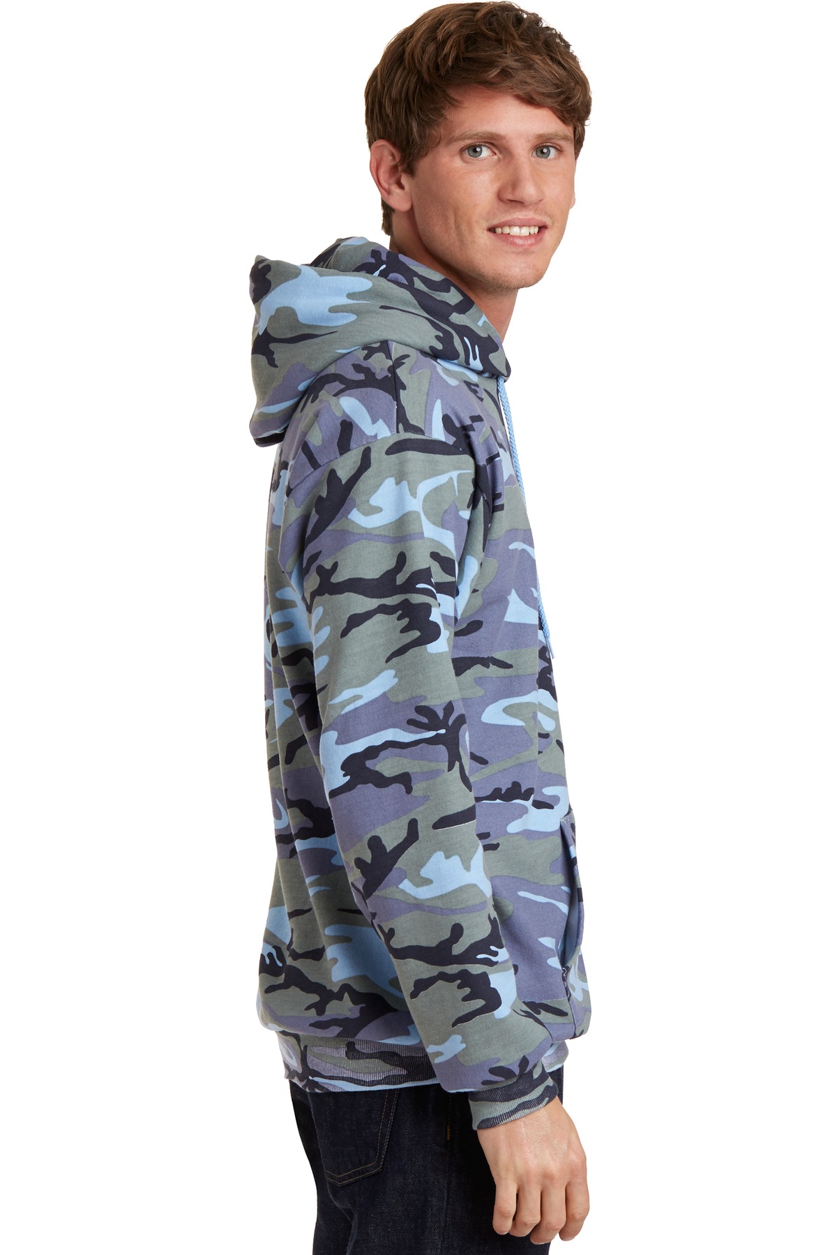 Port & Co Core Fleece Camo Pullover Hooded Sweatshirt. PC78HC 41