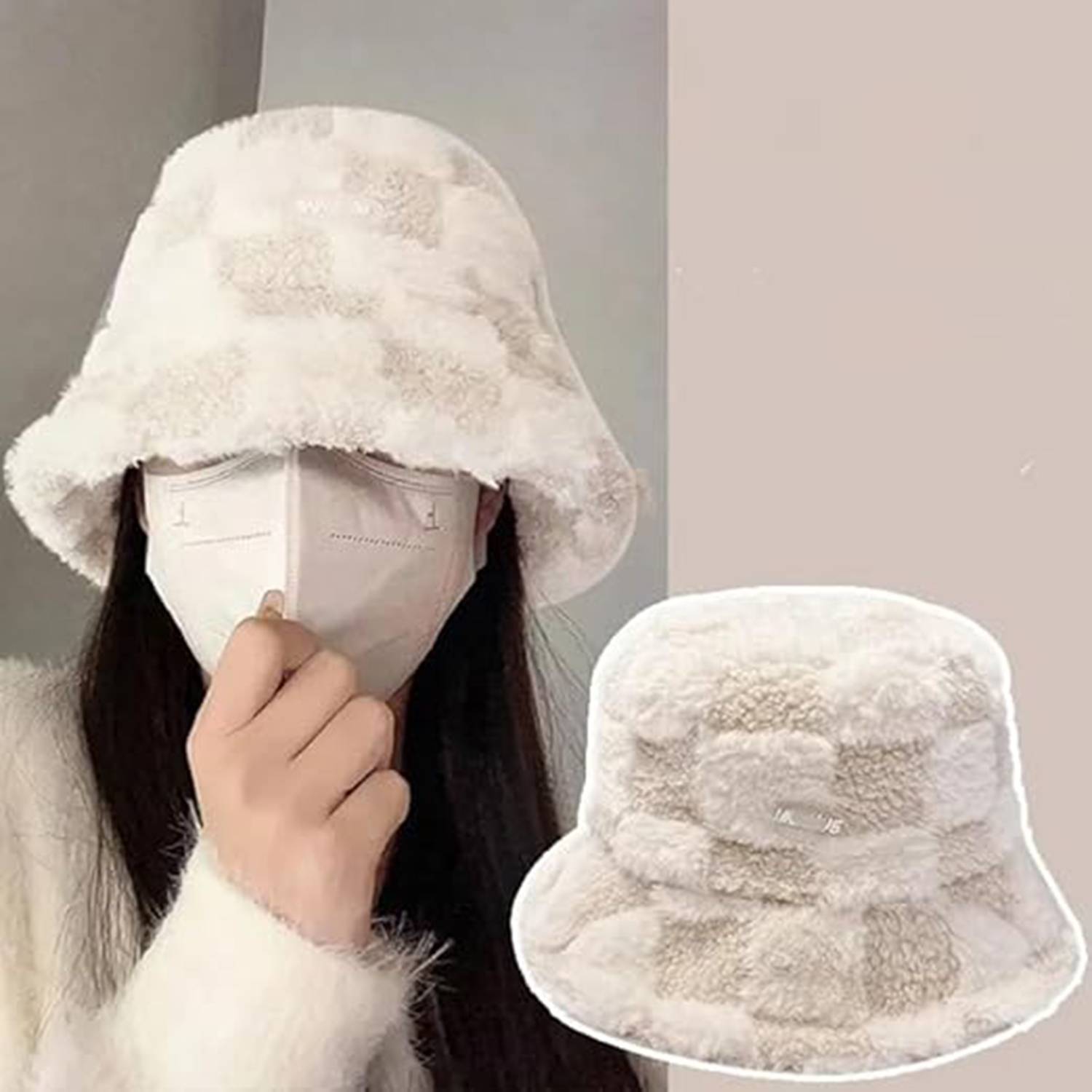 Winter Plush Fluffy Bucket Hat 5