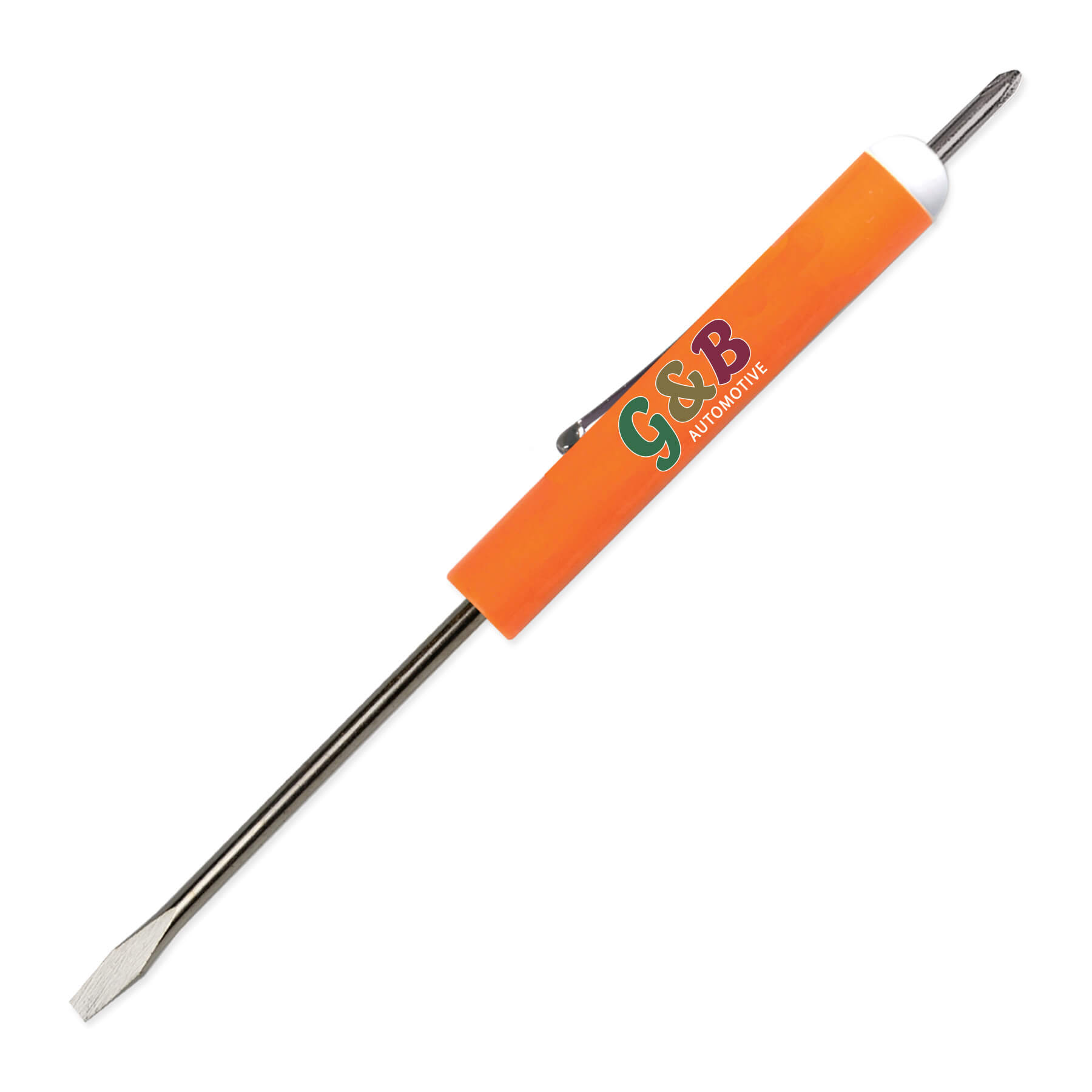 Pocket Screwdriver 1/8" Flat Tip Blade + #0 Phillips Top 4