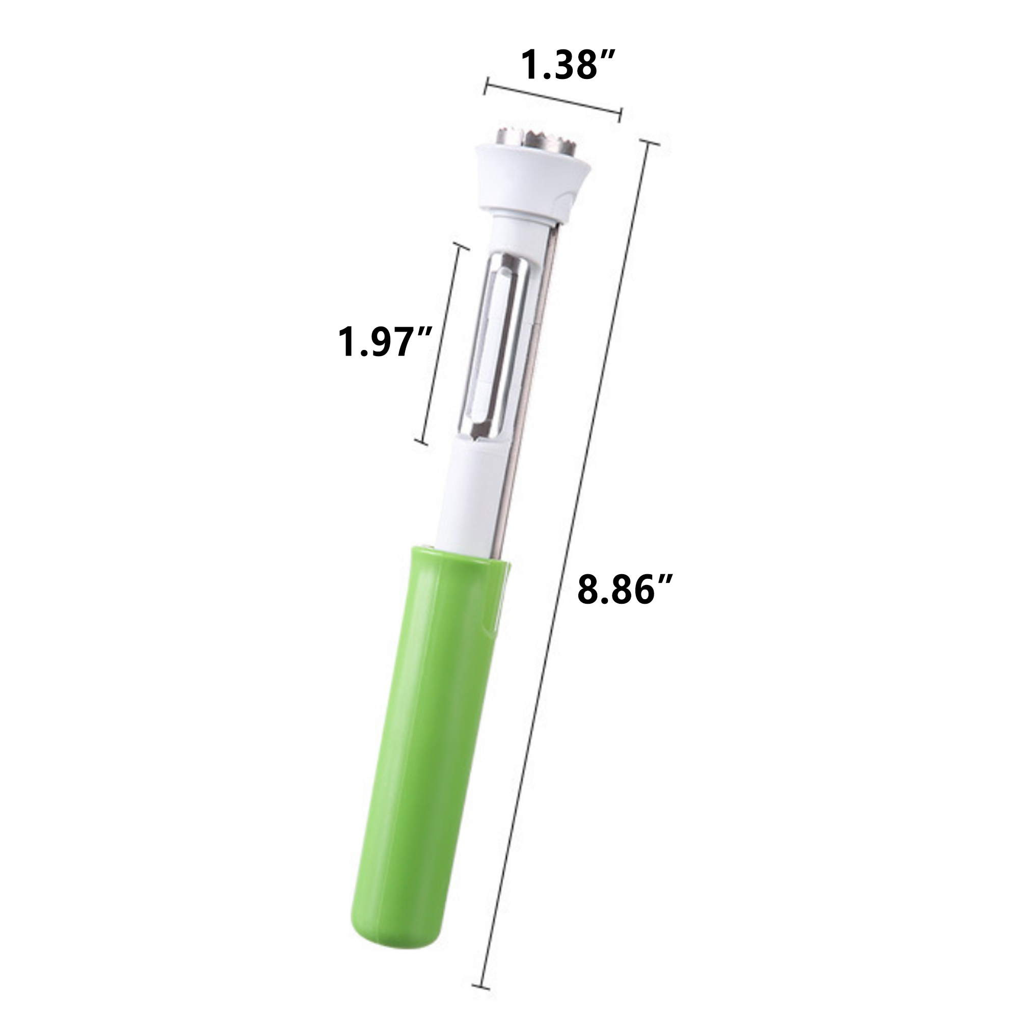 2 in 1 Stainless Steel Fruit Corer Peeler 3