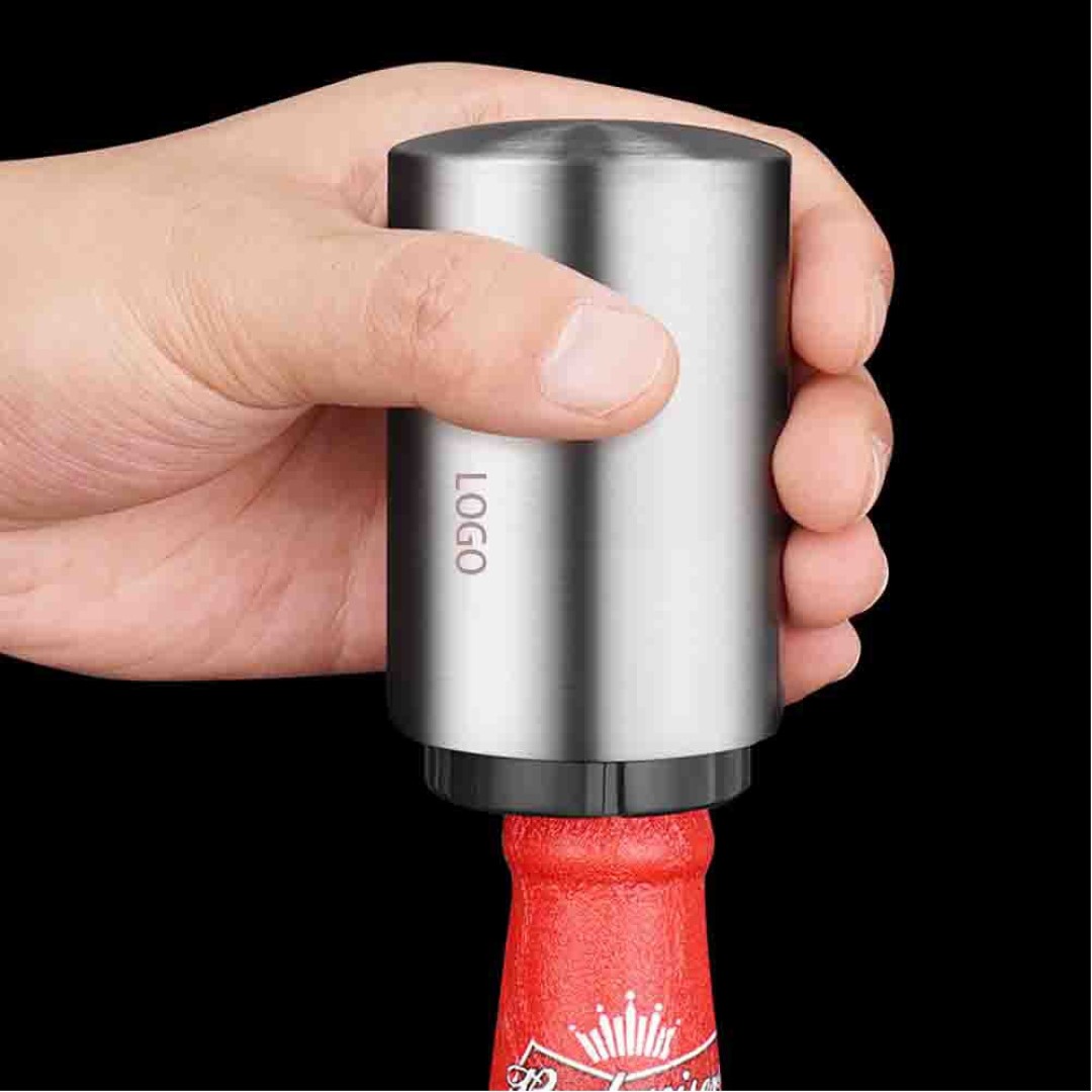 Creative Stainless Steel Press Beer Bottle Opener 1