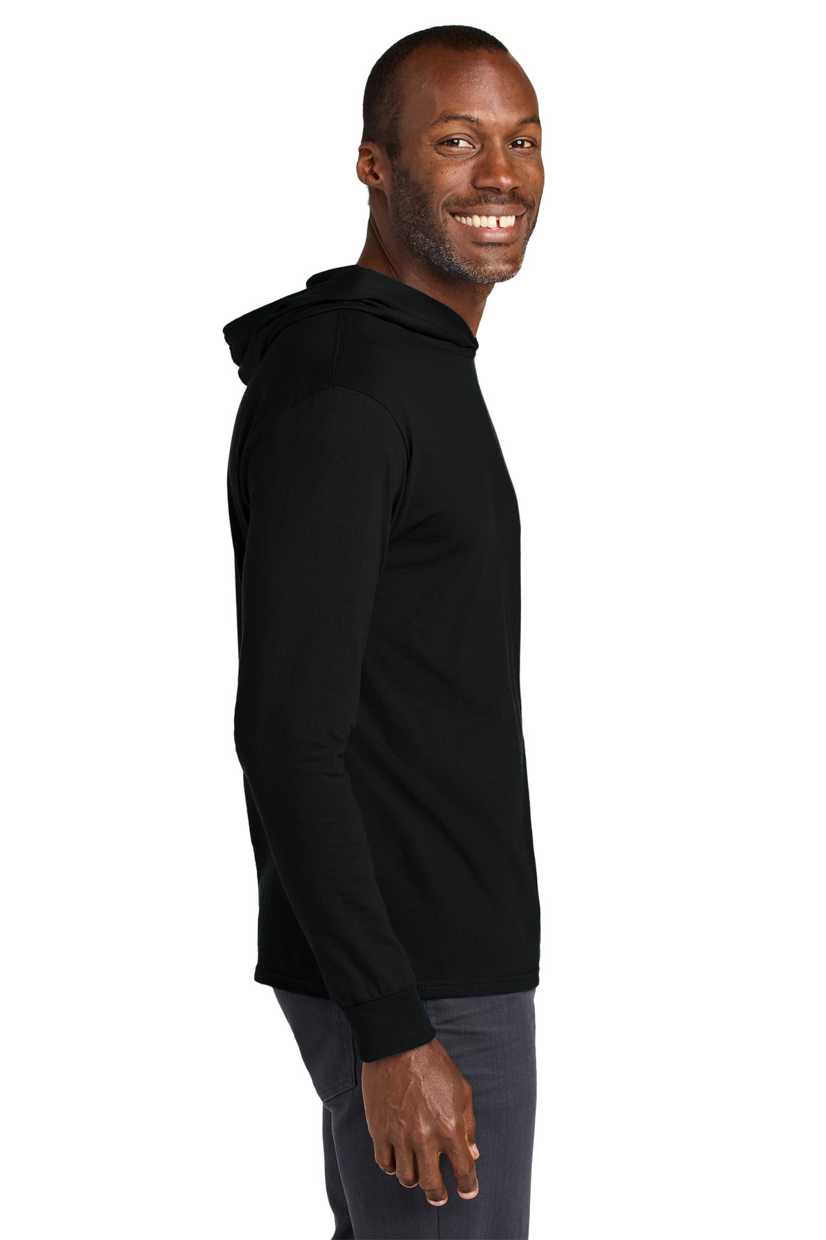 Jerzees Classics Unisex Cotton Long Sleeve Hooded T-Shirt 363LH 7