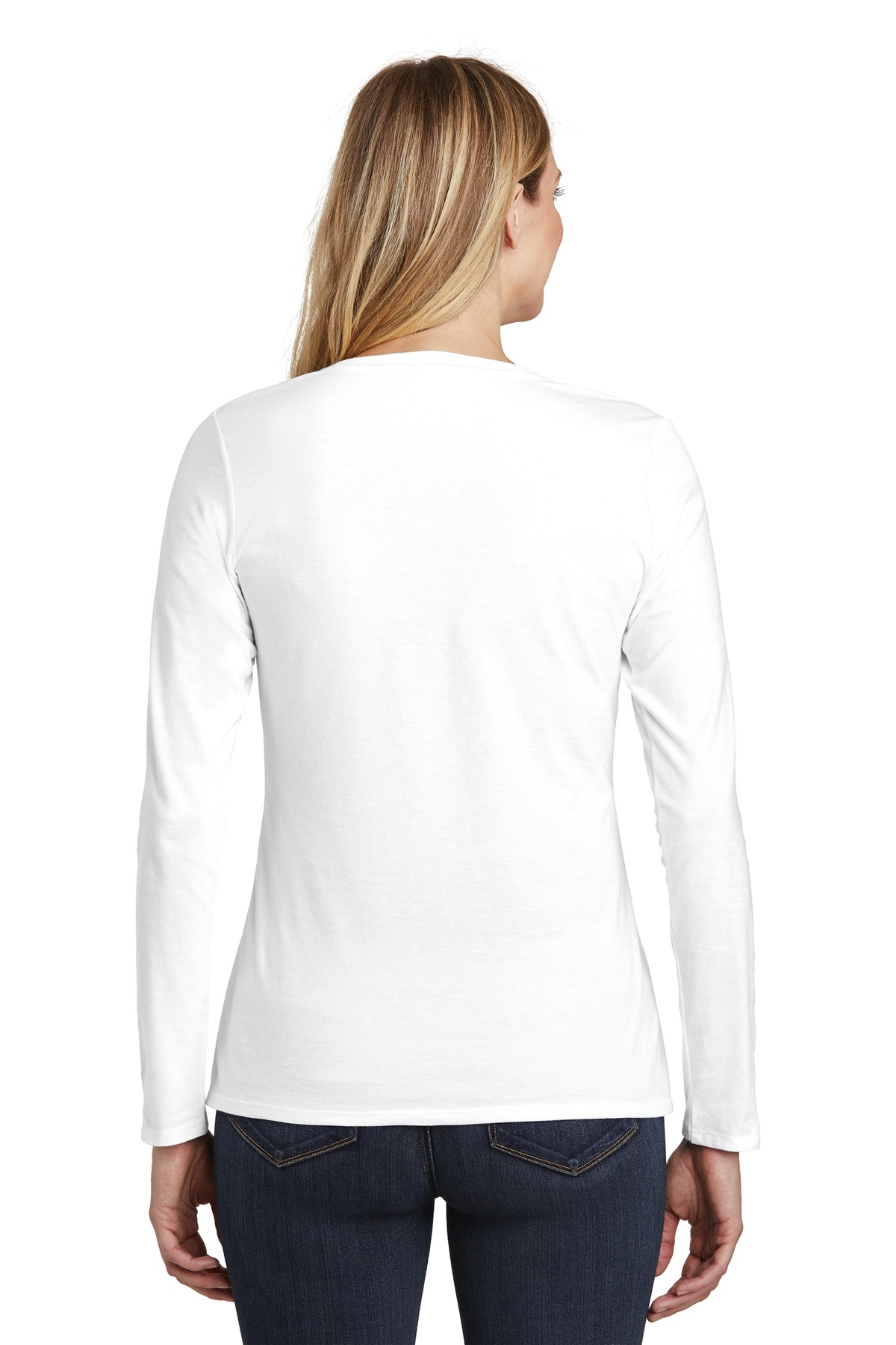 District Women's Very Important Tee Long Sleeve V-Neck. DT6201 28