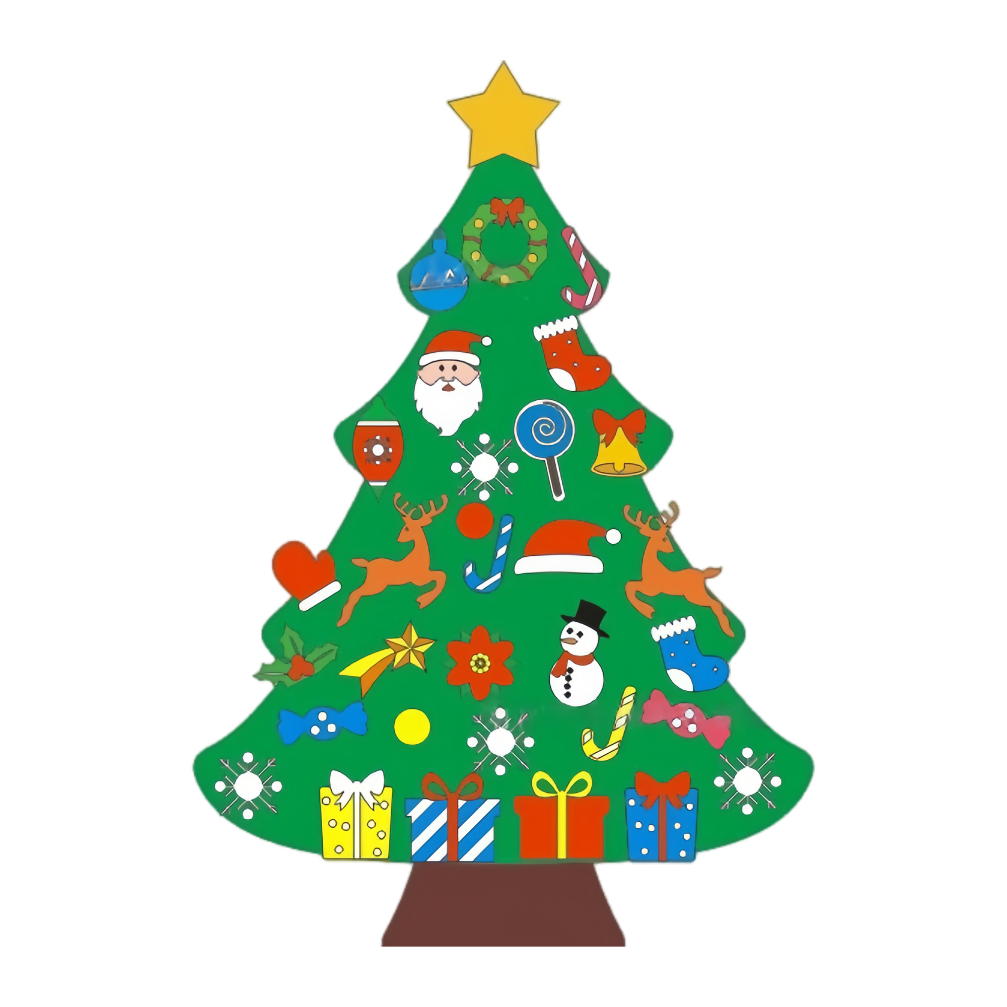 DIY Spliced Felt Christmas Tree Ornament 5