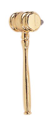 4" Gold Metal Gavel 1