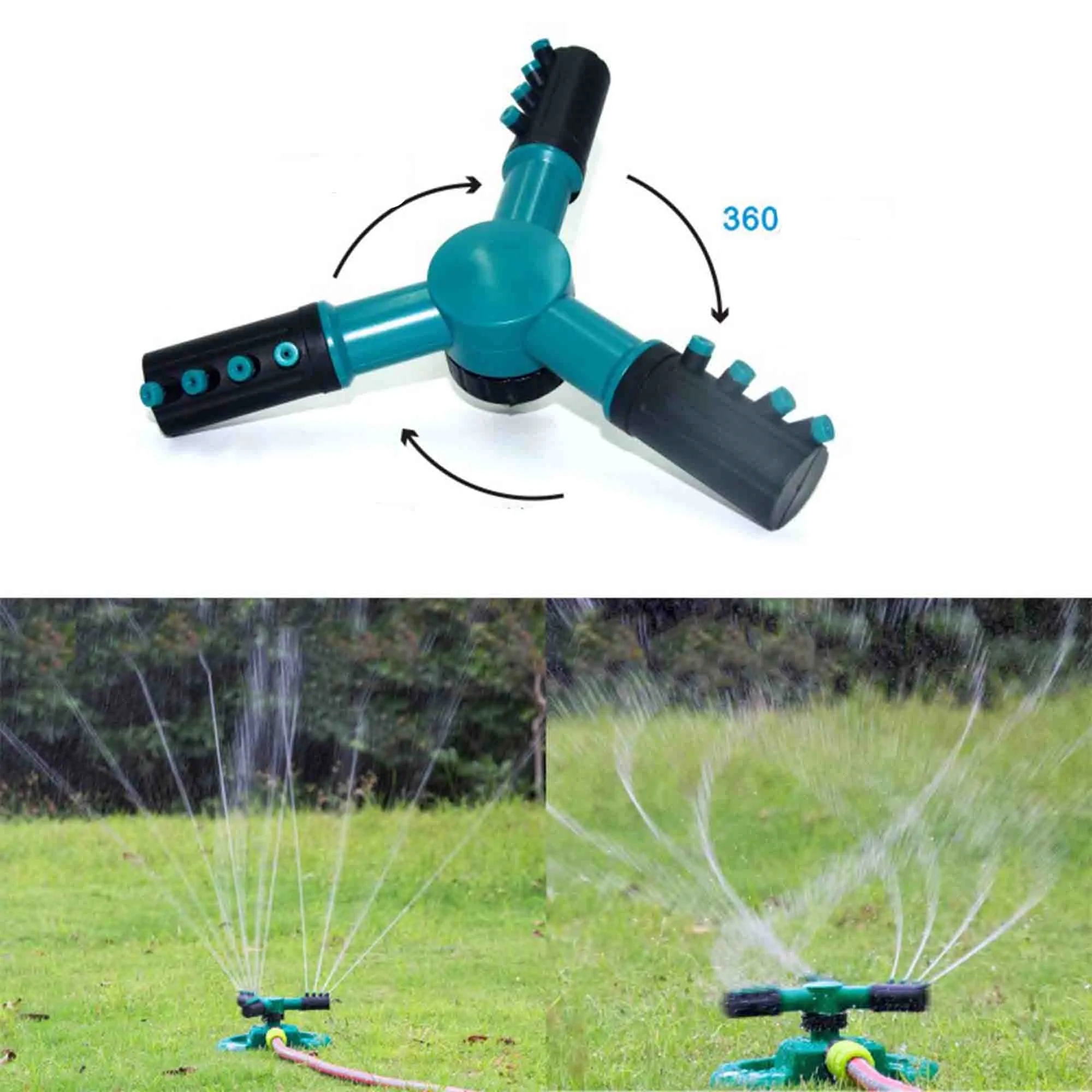Garden Sprinkler Lawn Automatic Watering Irrigation Rotating 2