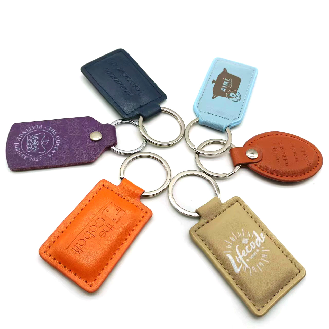 PU Leather Keychain 2