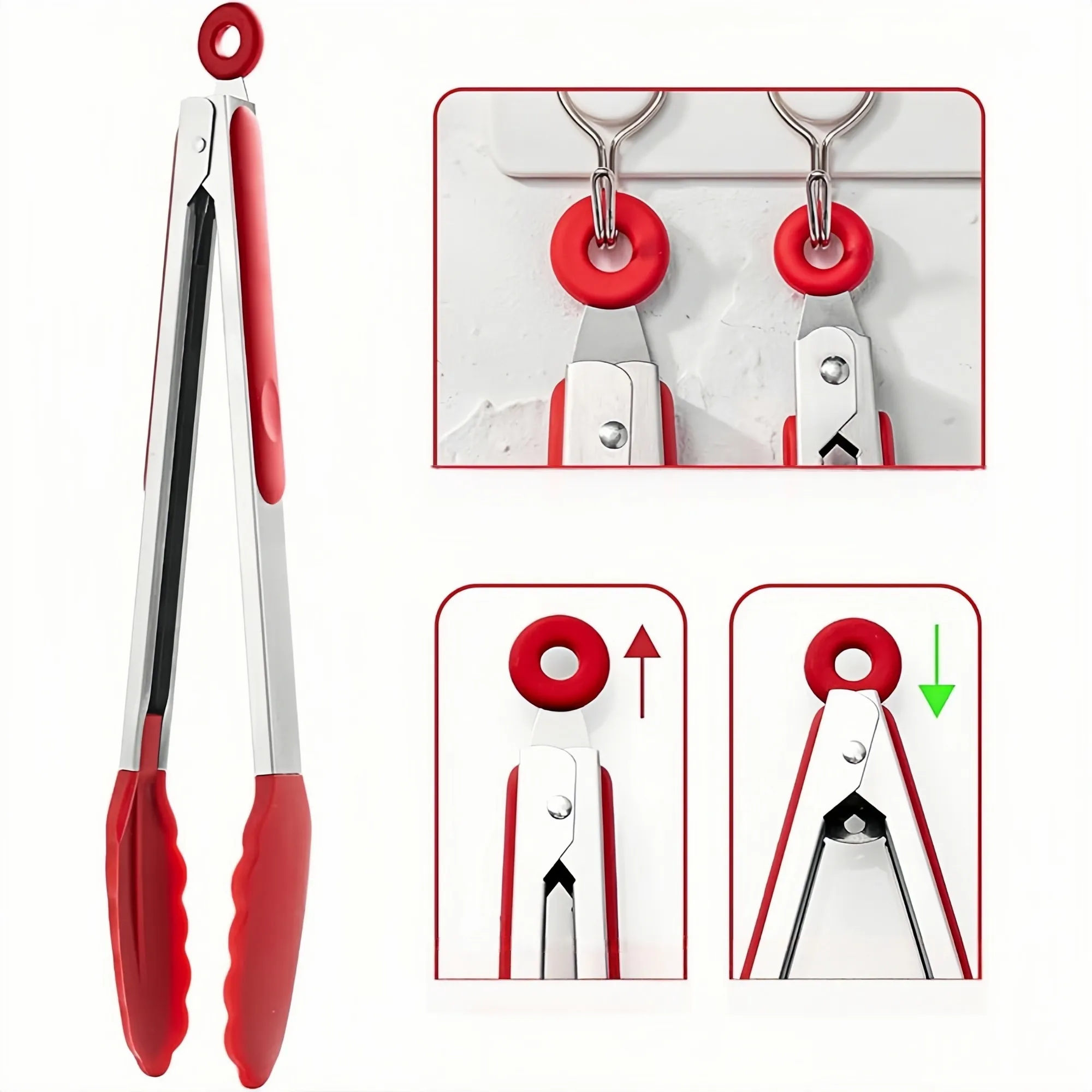 Stainless Steel Kitchen Tongs 5
