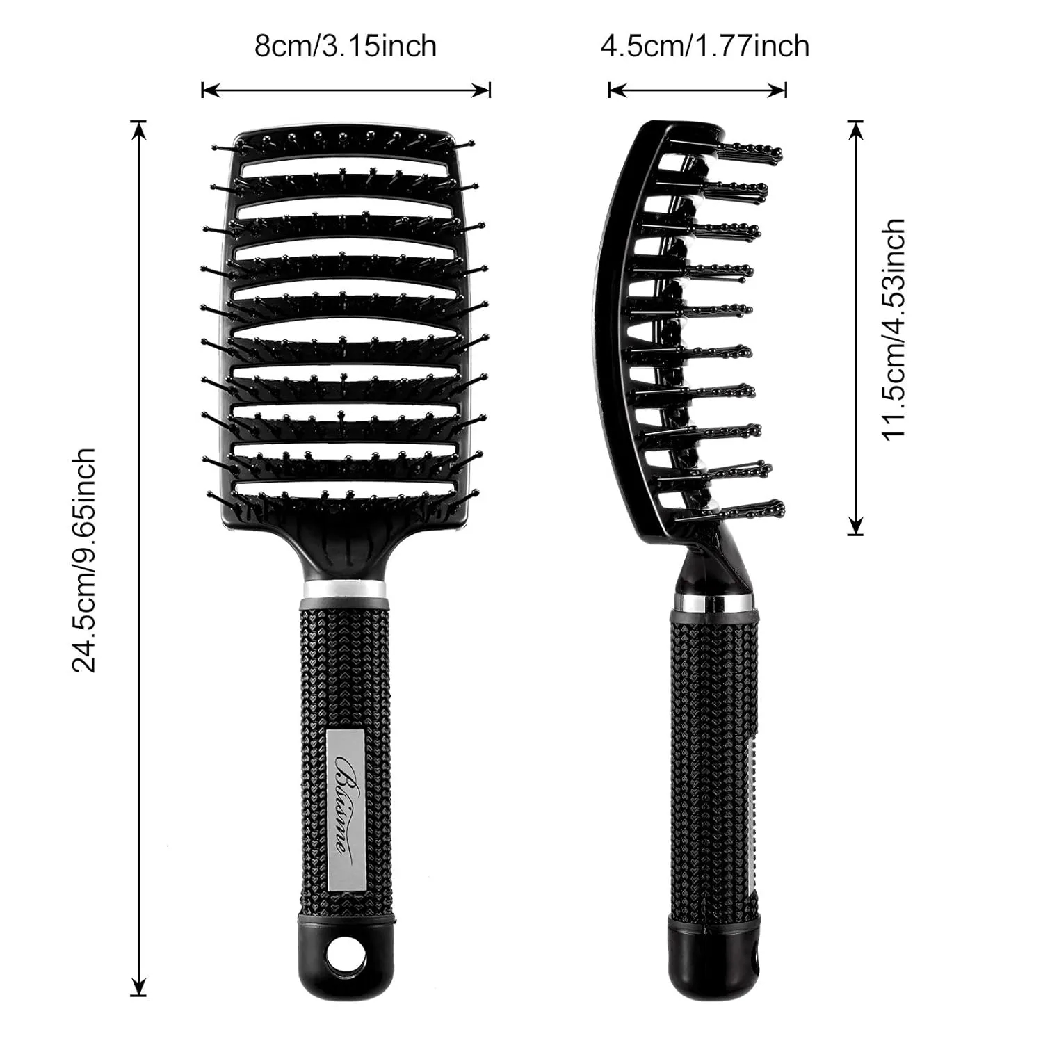 Hair Brush, Professional Curved Vented Brush 4